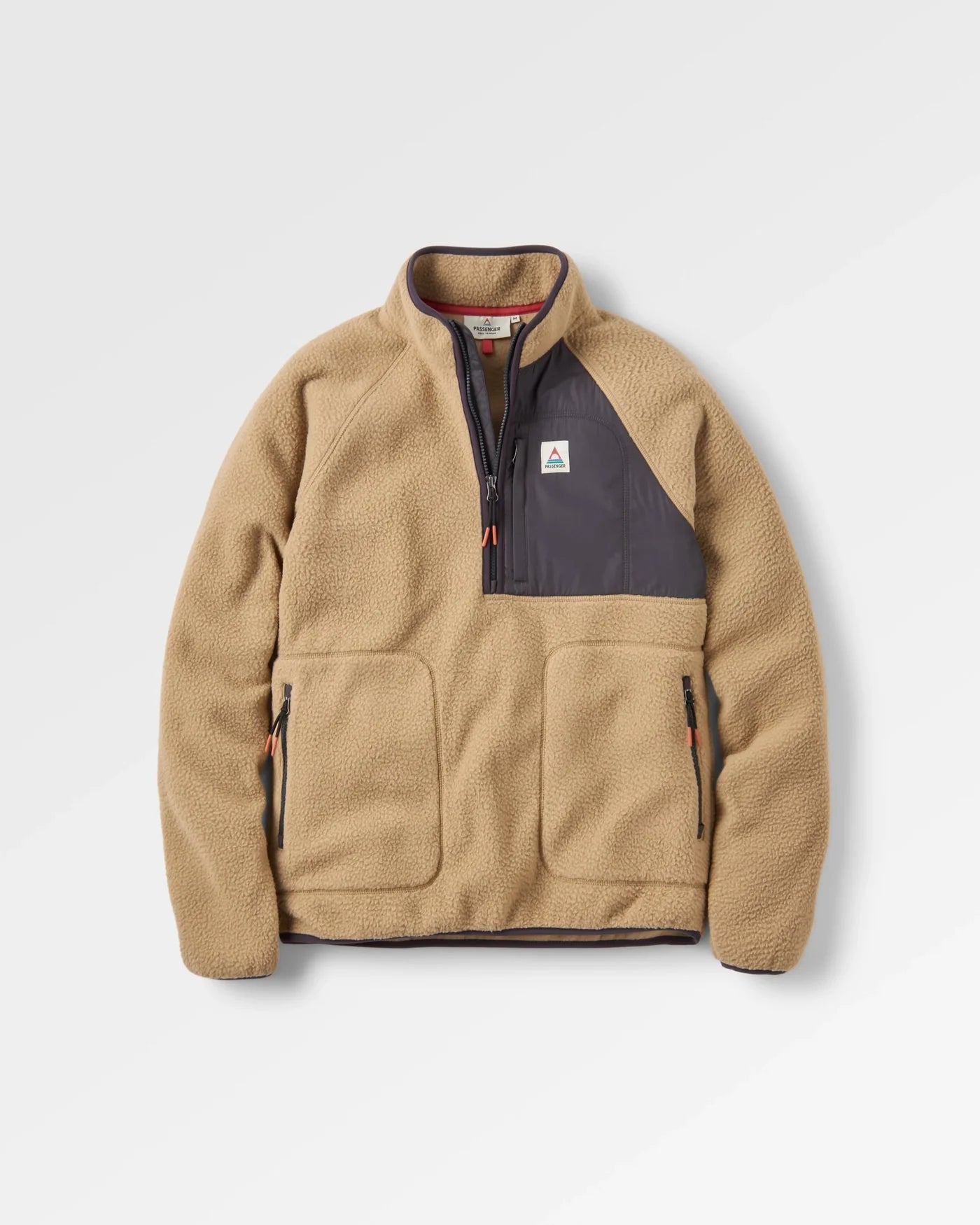 Offgrid 1/2 Zip Recycled Sherpa Fleece Biscuit