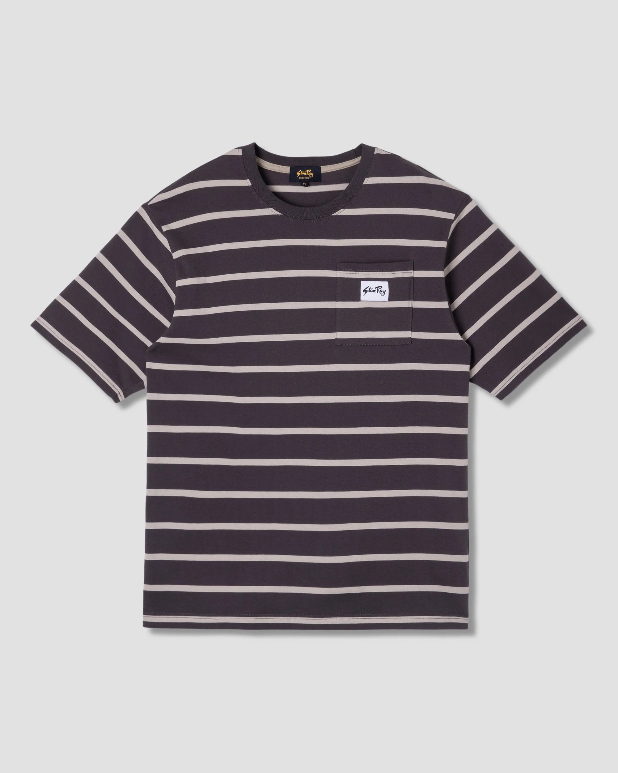 STRIPE TEE - RAVEN/EUCALYPTUS