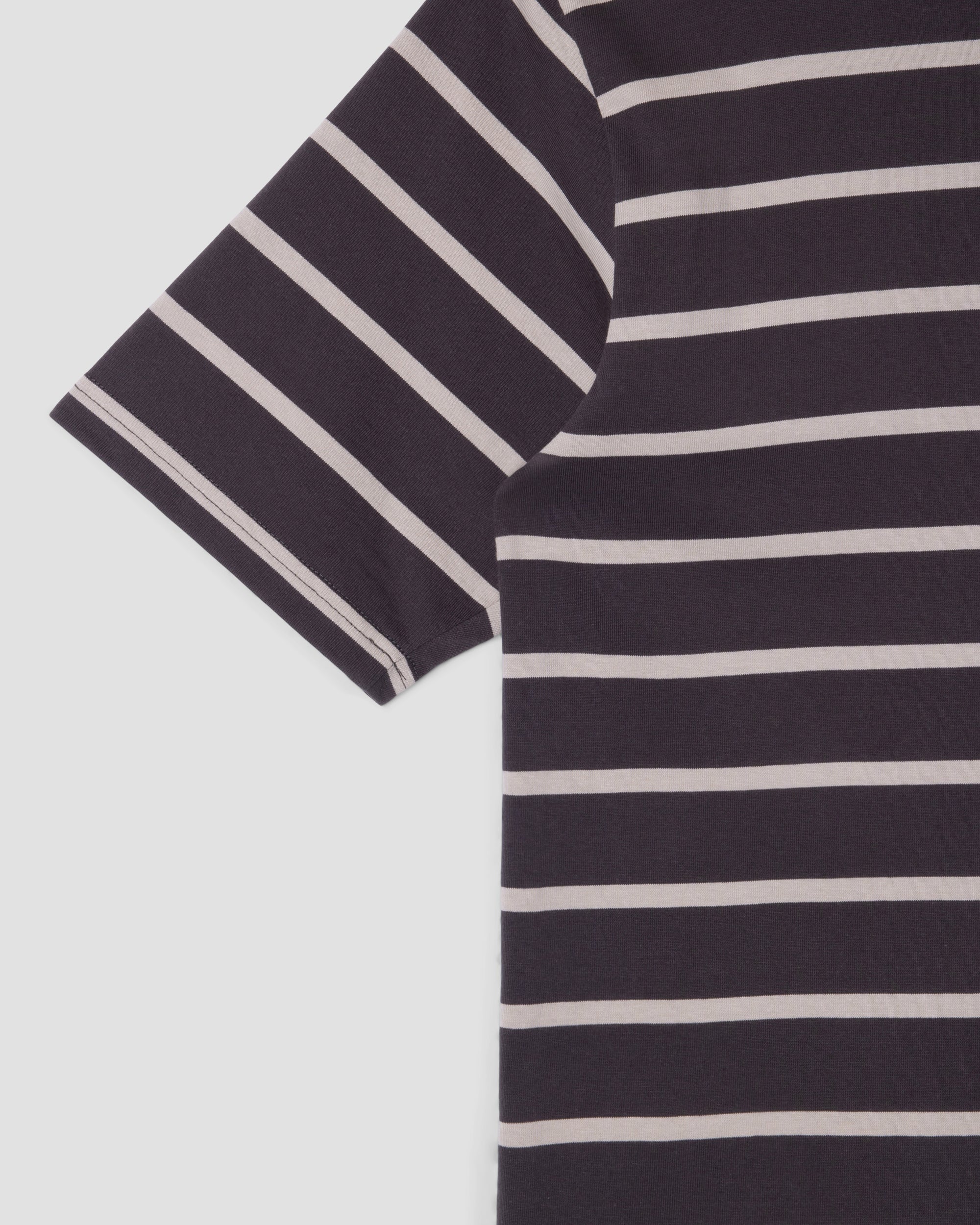 STRIPE TEE - RAVEN/EUCALYPTUS