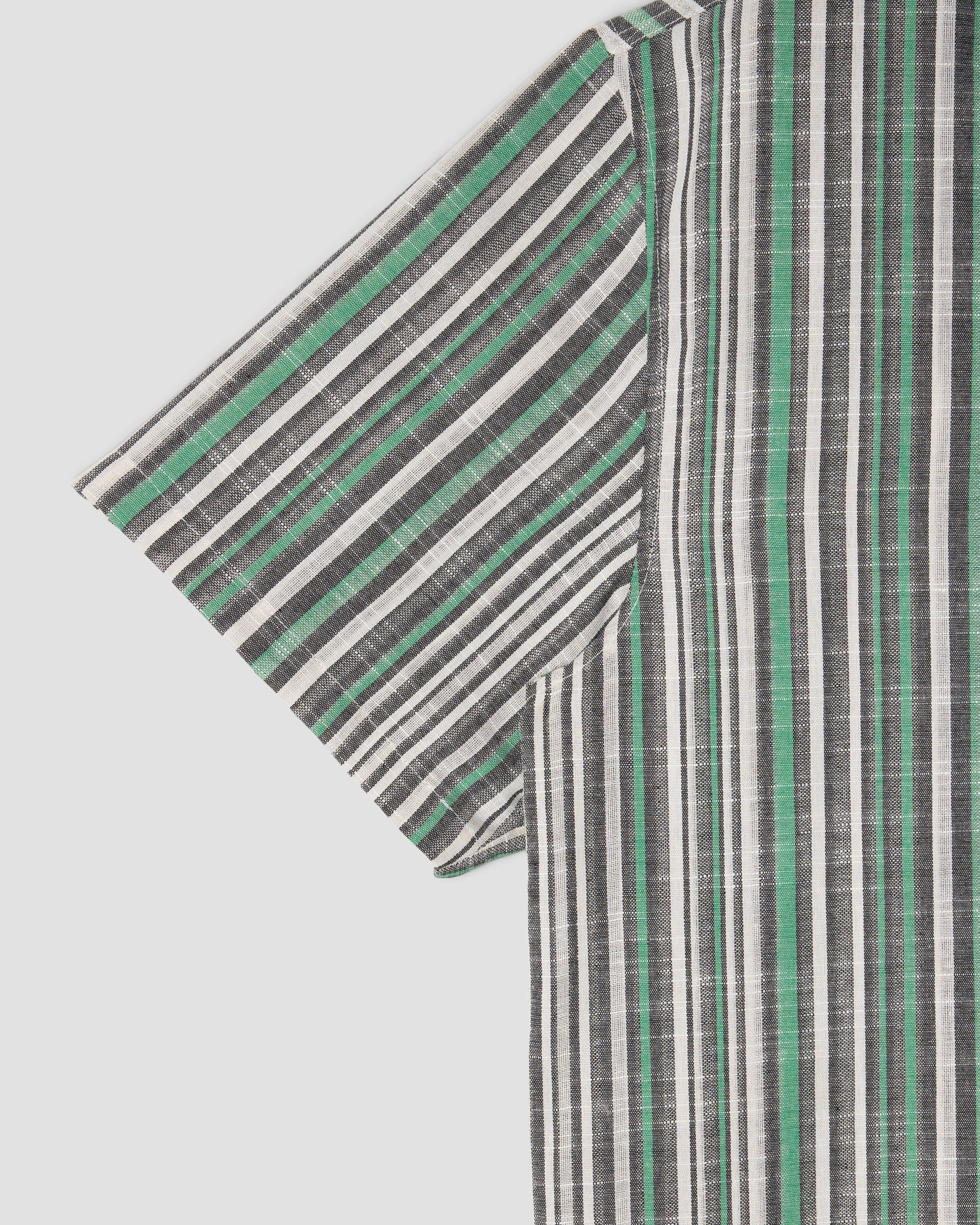 TOUR SHIRT - BLACK/GREEN STRIPE