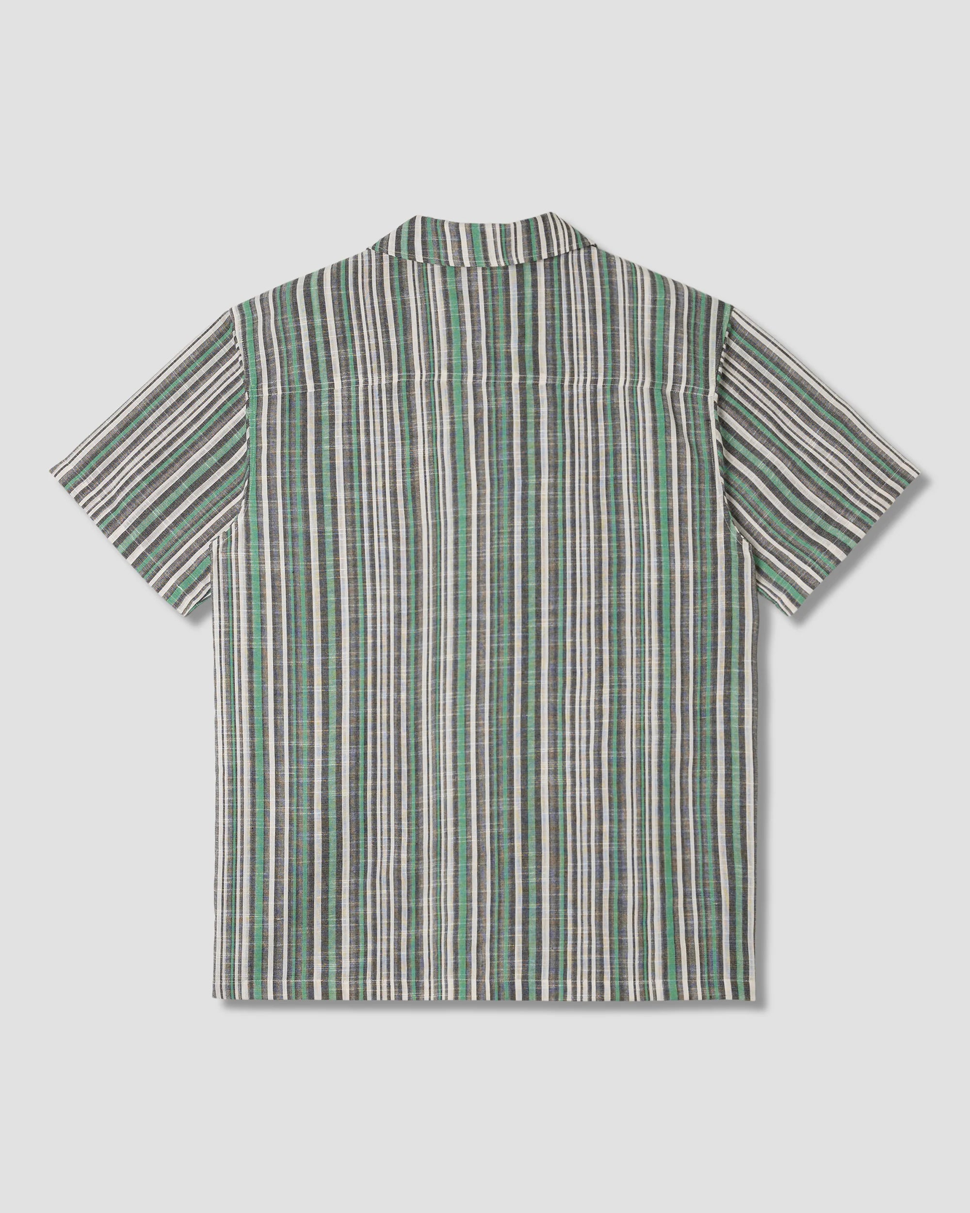TOUR SHIRT - BLACK/GREEN STRIPE