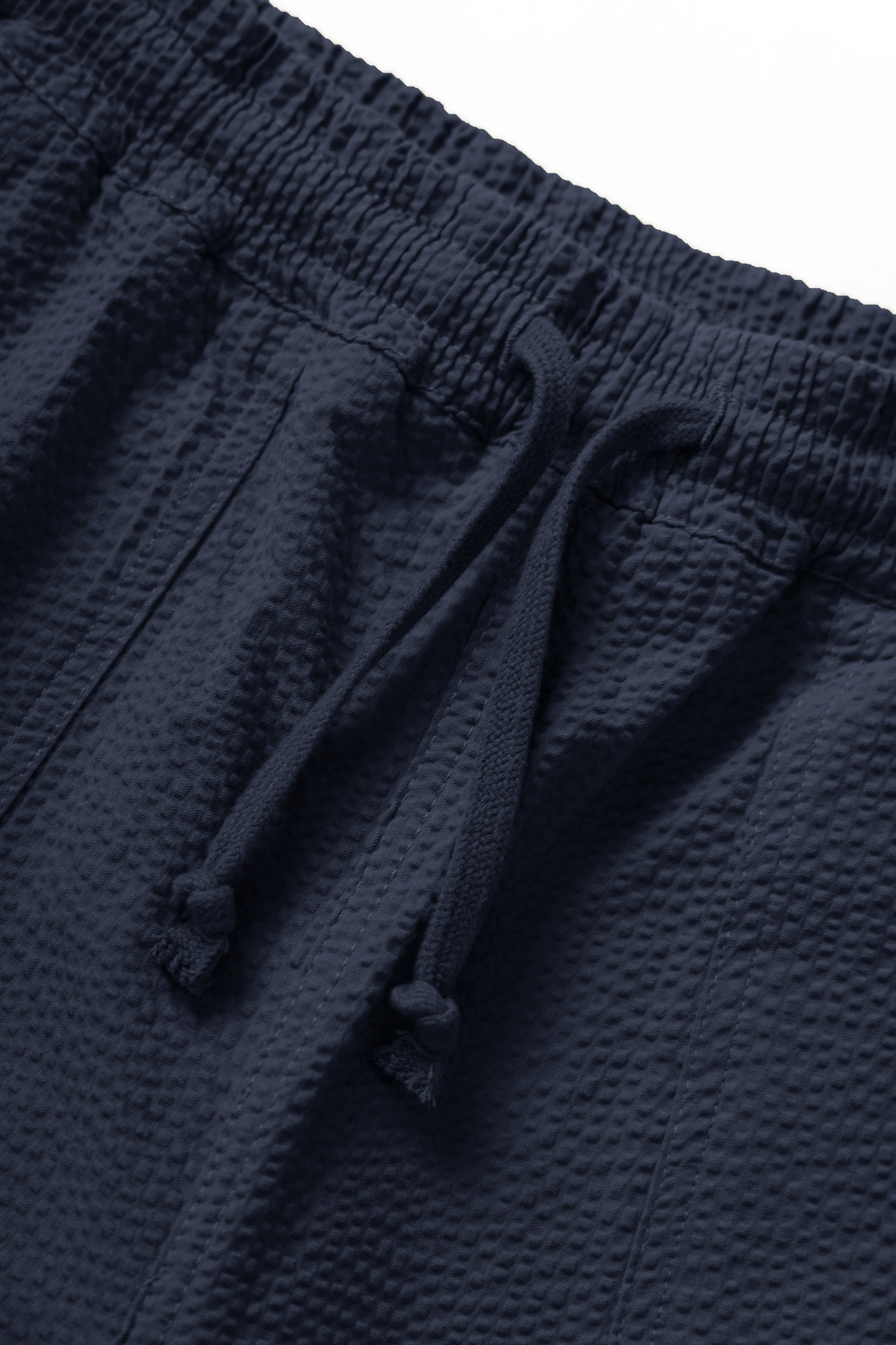 Seersucker Chef Shorts - Dark Navy
