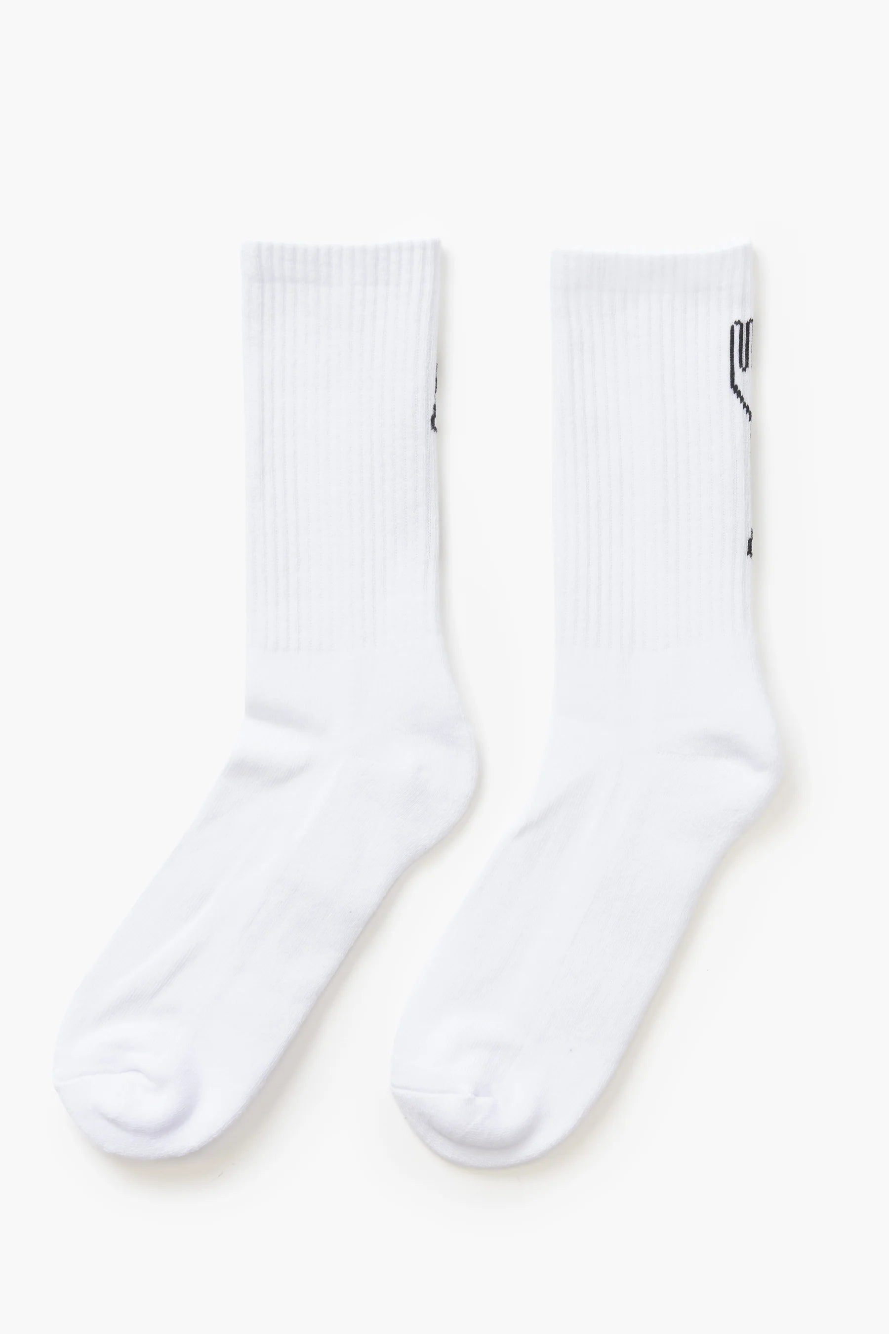 Knife & Fork Socks - White