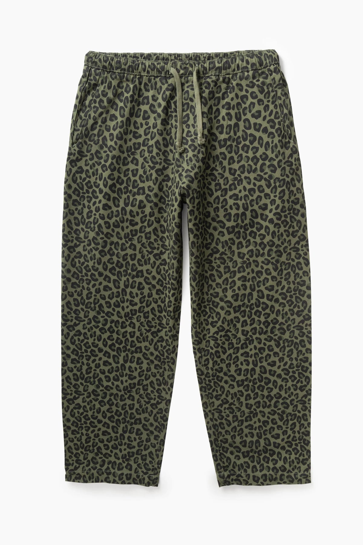 Patterned Easy Chef Pants - Green Leopard