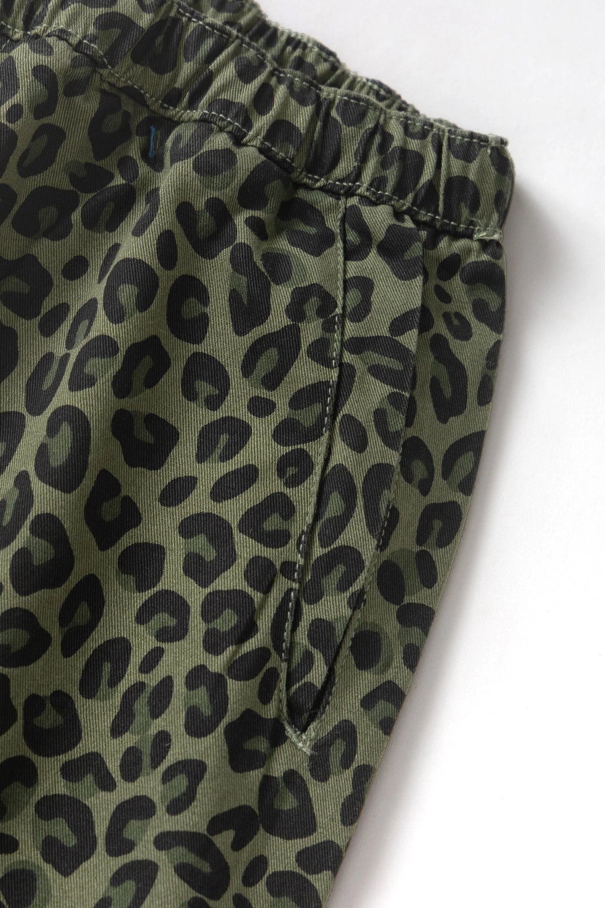 Patterned Easy Chef Pants - Green Leopard
