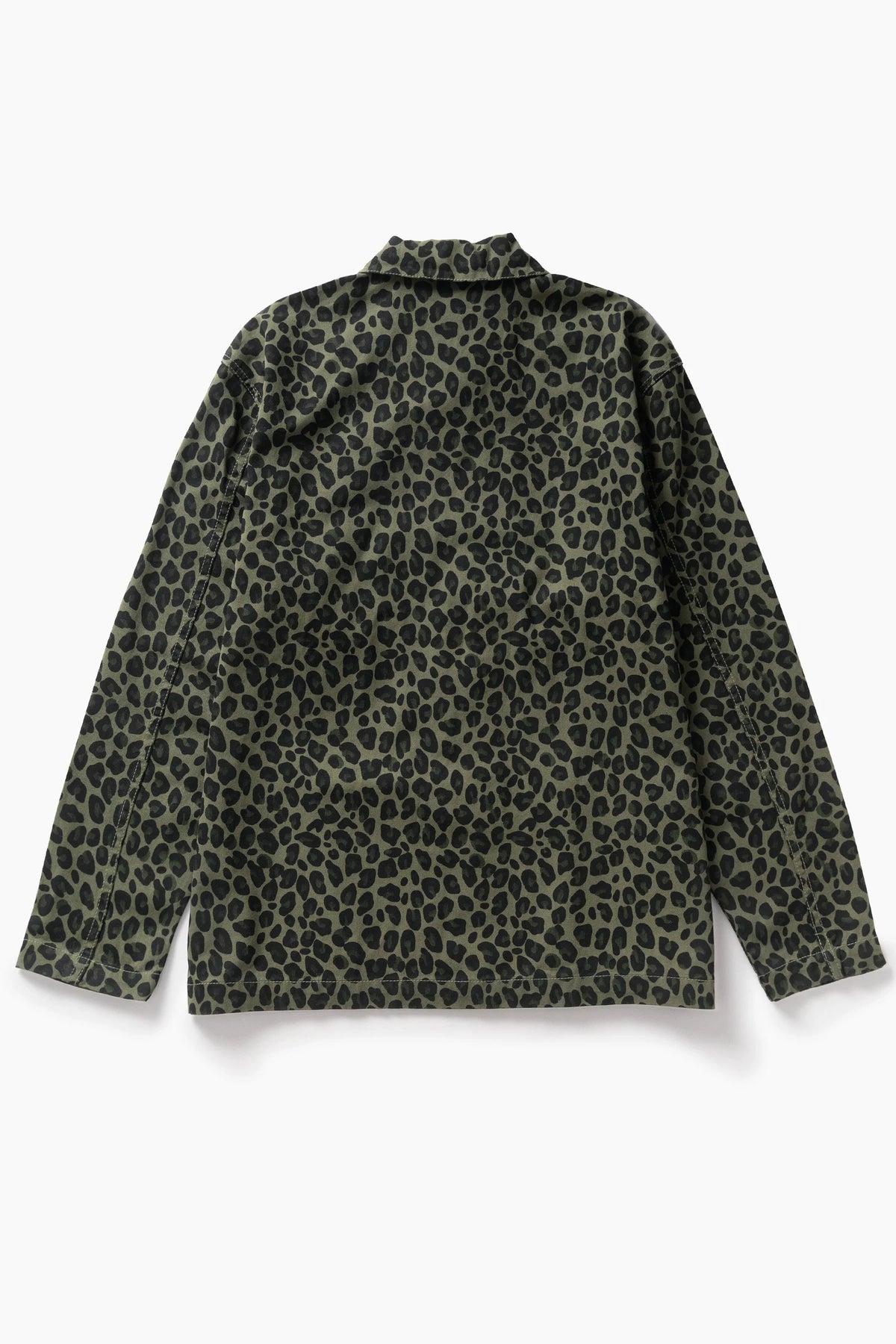 Patterned Easy Chef Shirt - Green Leopard