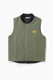Canvas Work Vest - Olive