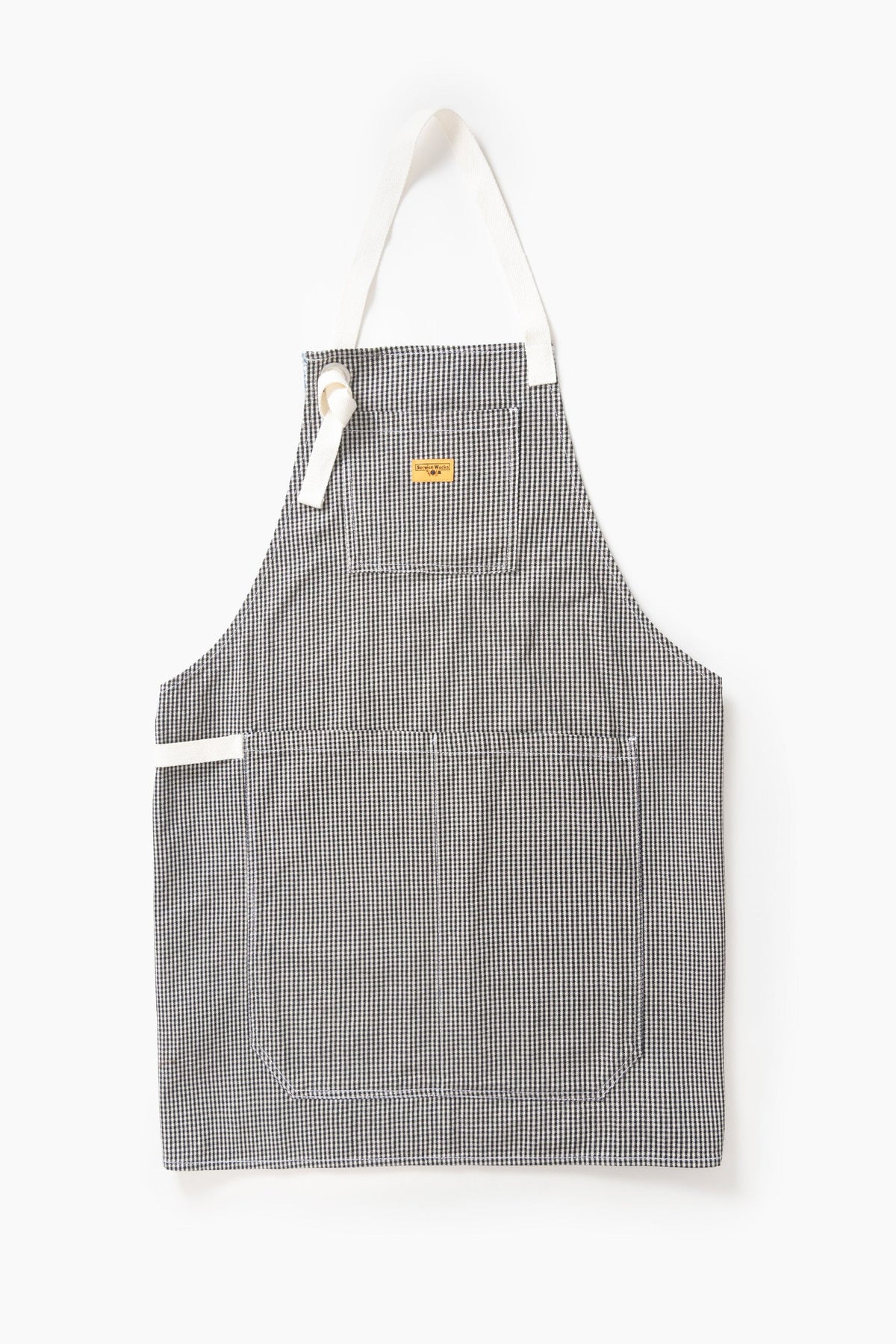 House Gingham Apron - Black