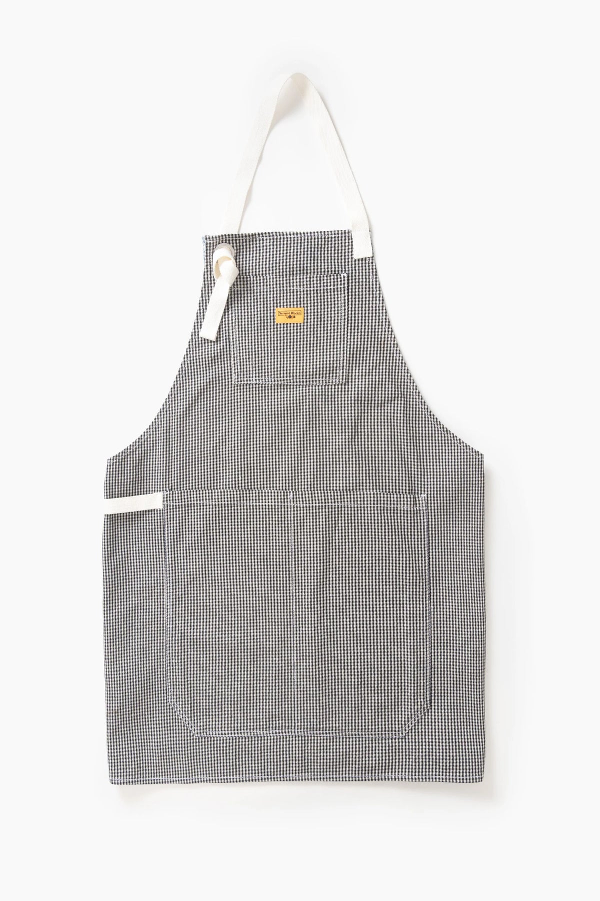 House Gingham Apron - Black