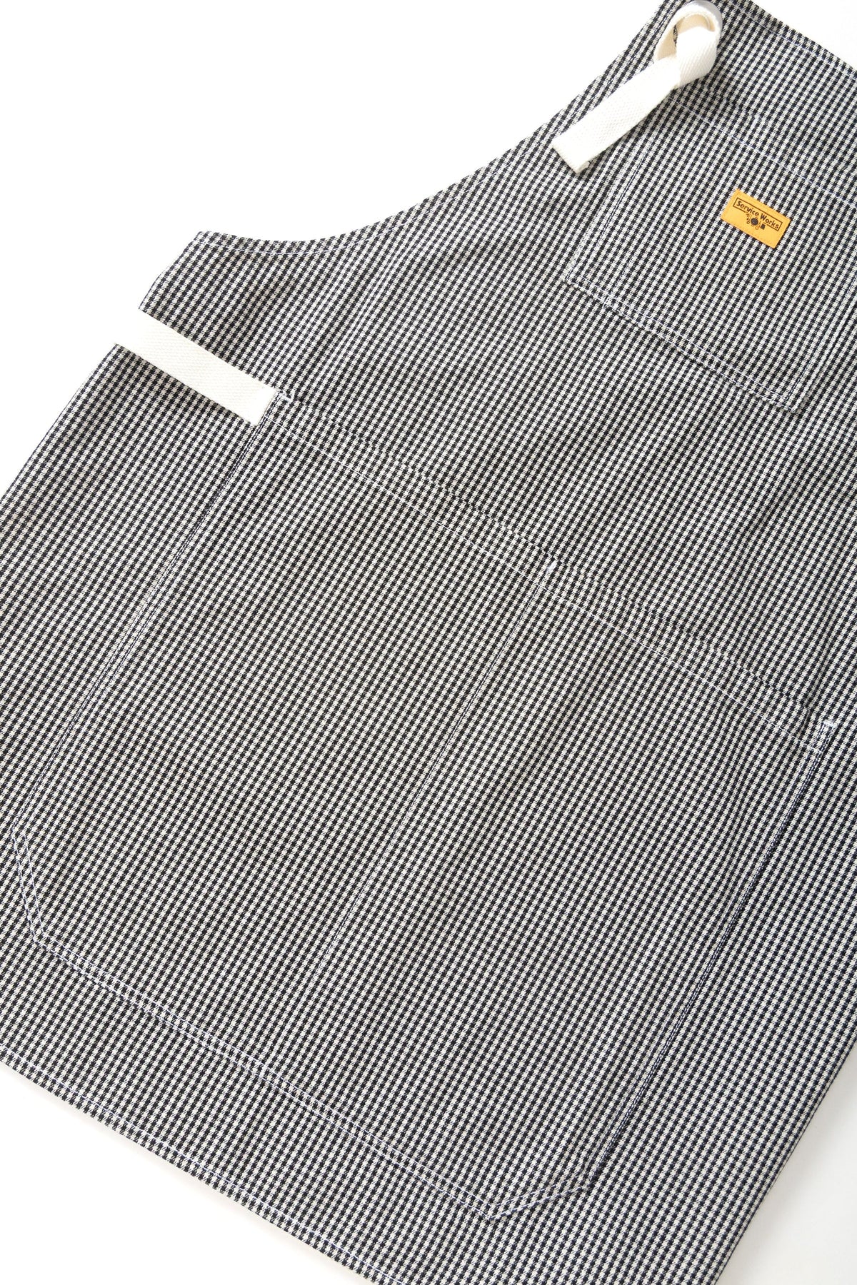 House Gingham Apron - Black