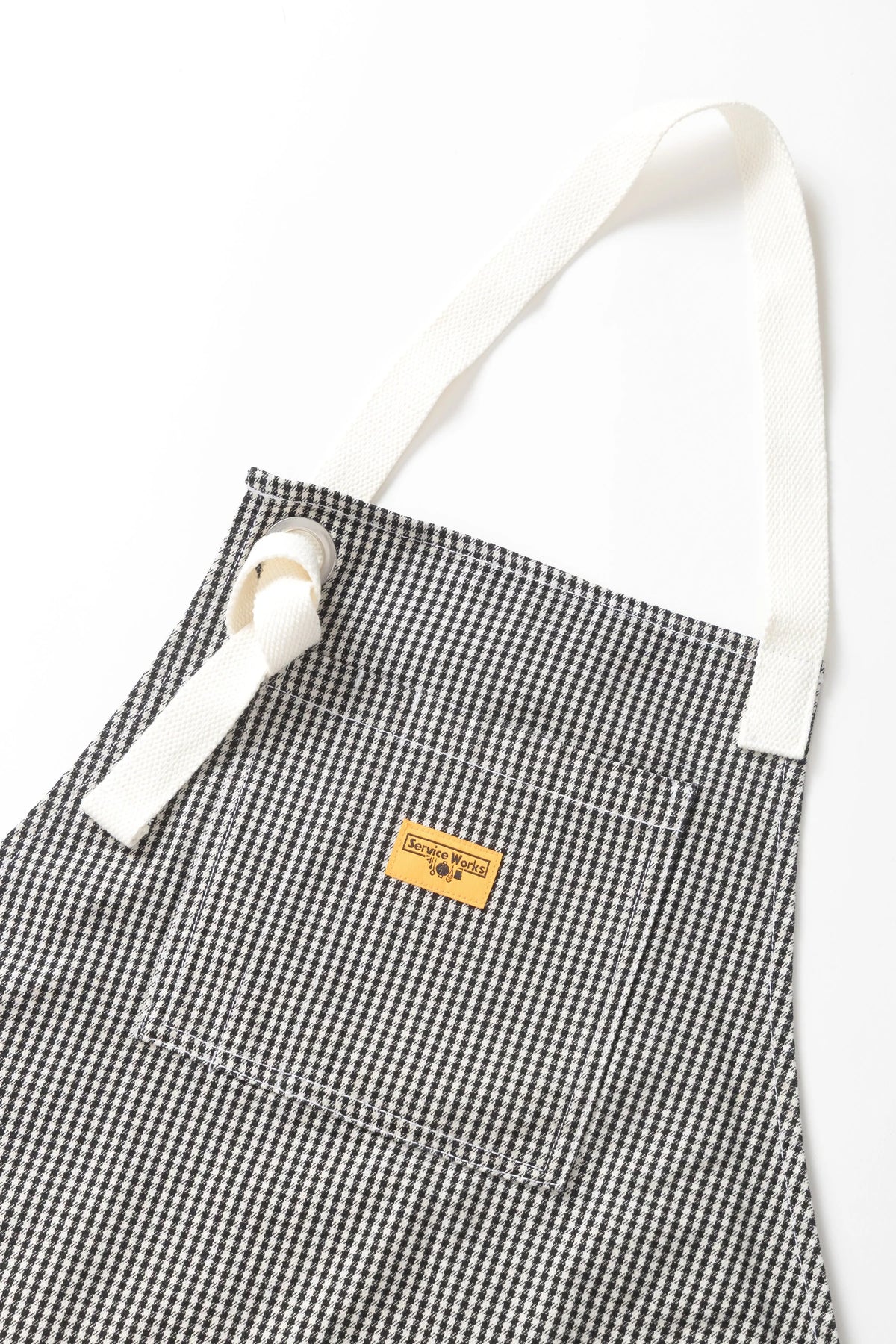 House Gingham Apron - Black