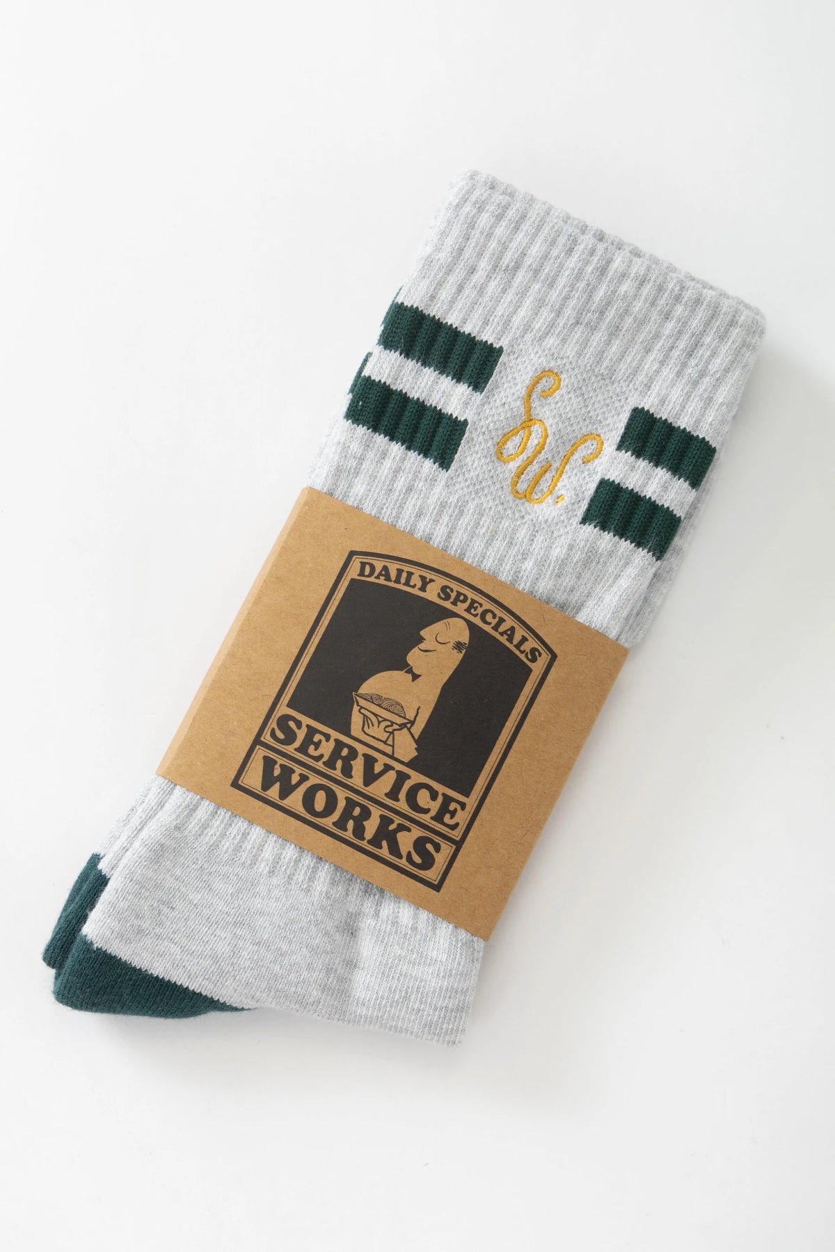 Monogram Socks - Heather