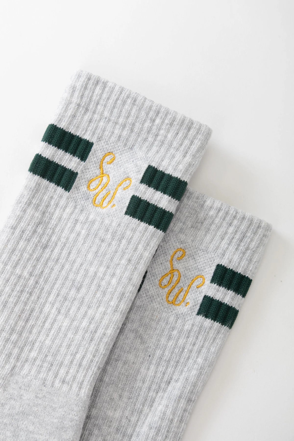 Monogram Socks - Heather