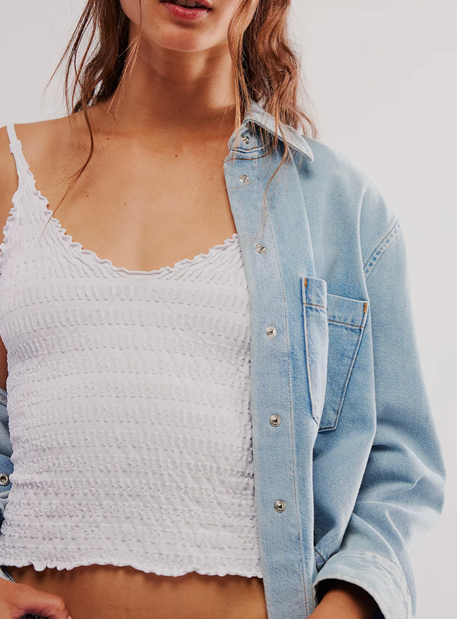 PUCKERUP SEAMLESS TANK - WHITE