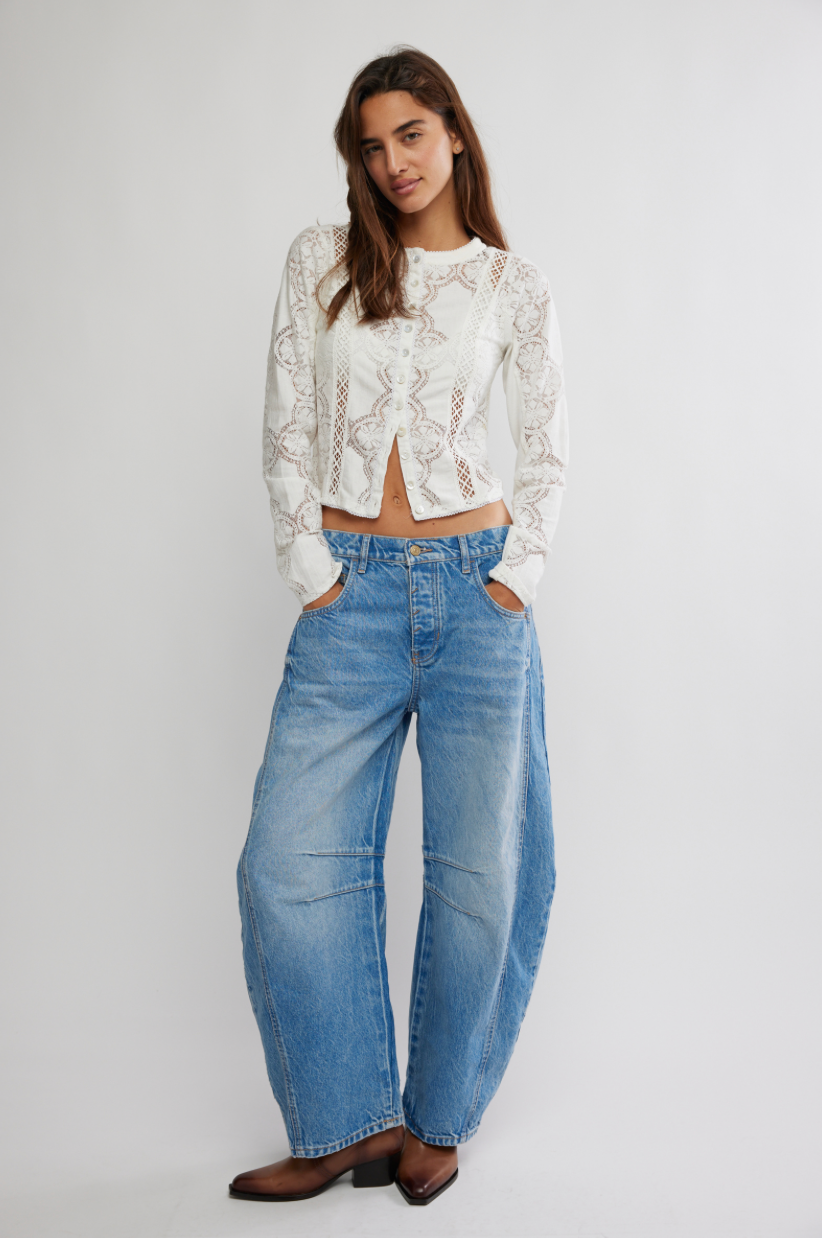 Good Luck Mid Rise Jeans - Ultra Light Beam