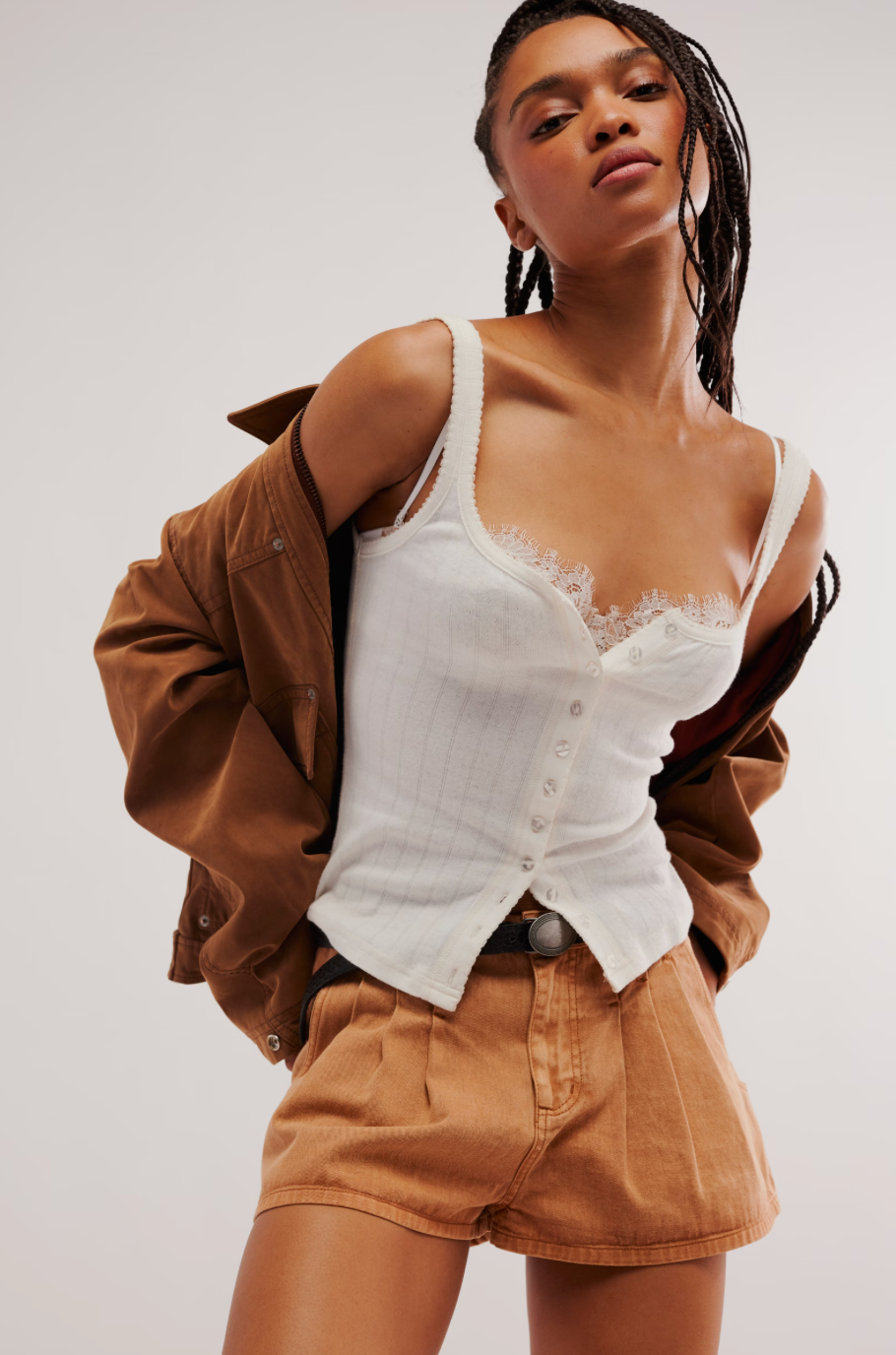 End Game Pointelle Tank - Sugar Swizz