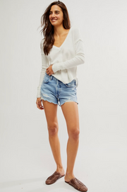 NOW OR NEVER DENIM SHORT / MOON CHILD