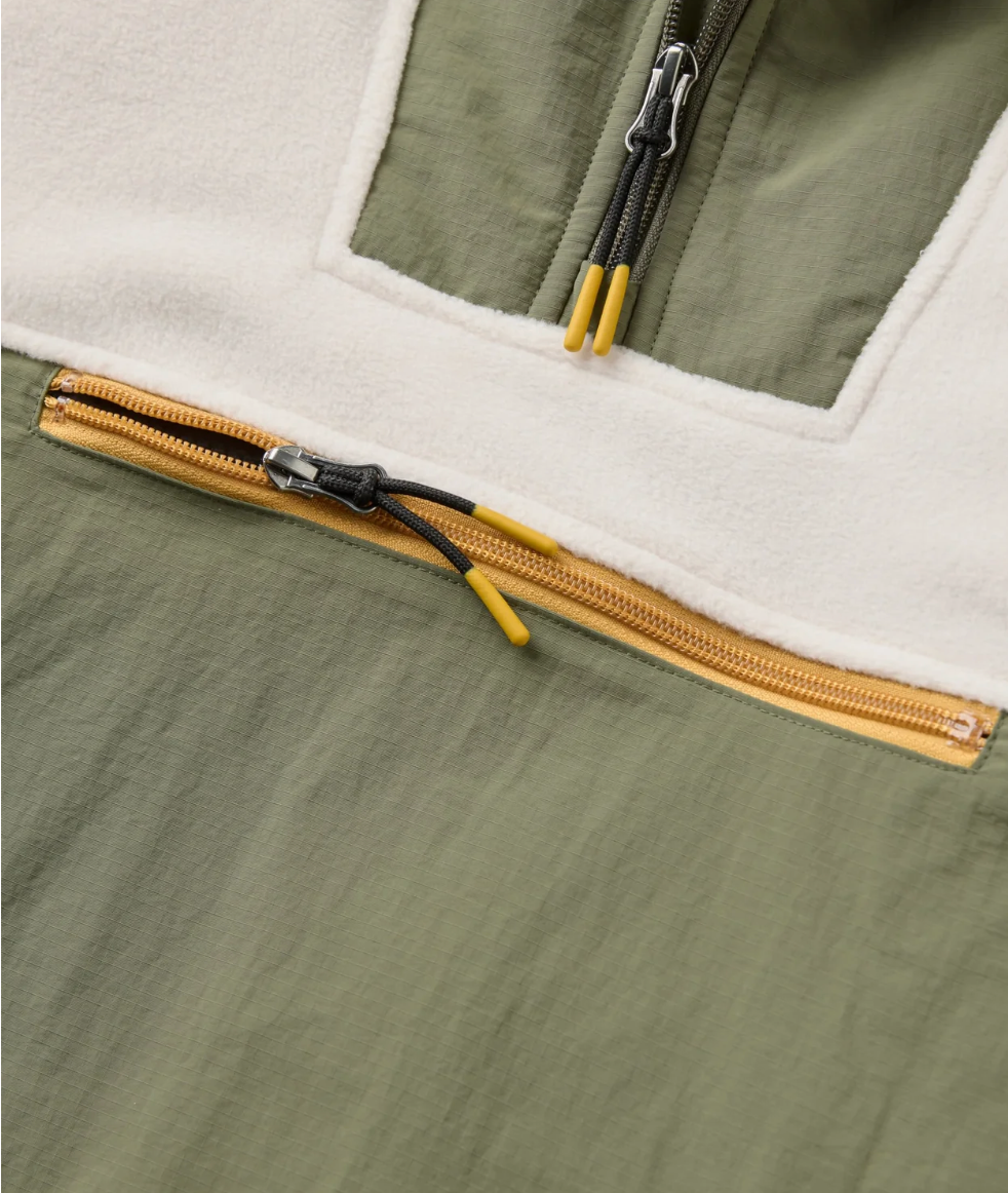 Alexander 3.0 Recycled Hooded Polar Fleece - Dusty Olive / White