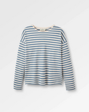 Panorama Striped LS T-Shirt - Stormy Blue