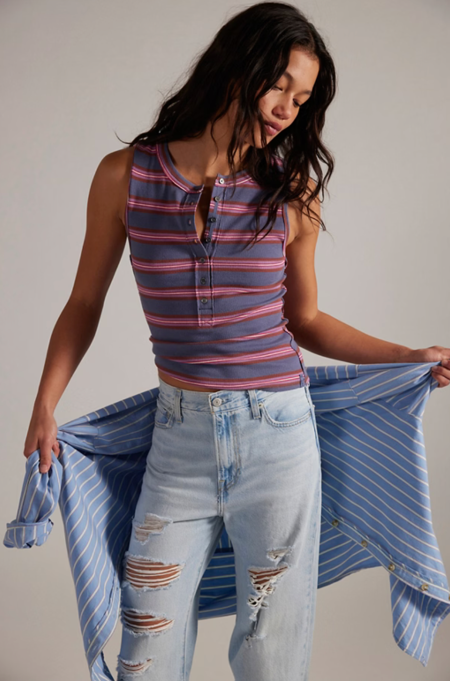 JAMIE HENLEY STRIPE - NAVY COMBO