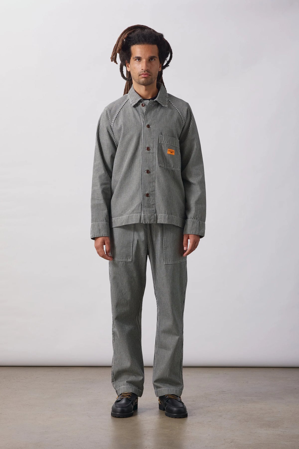 House Gingham FOH Overshirt - Black