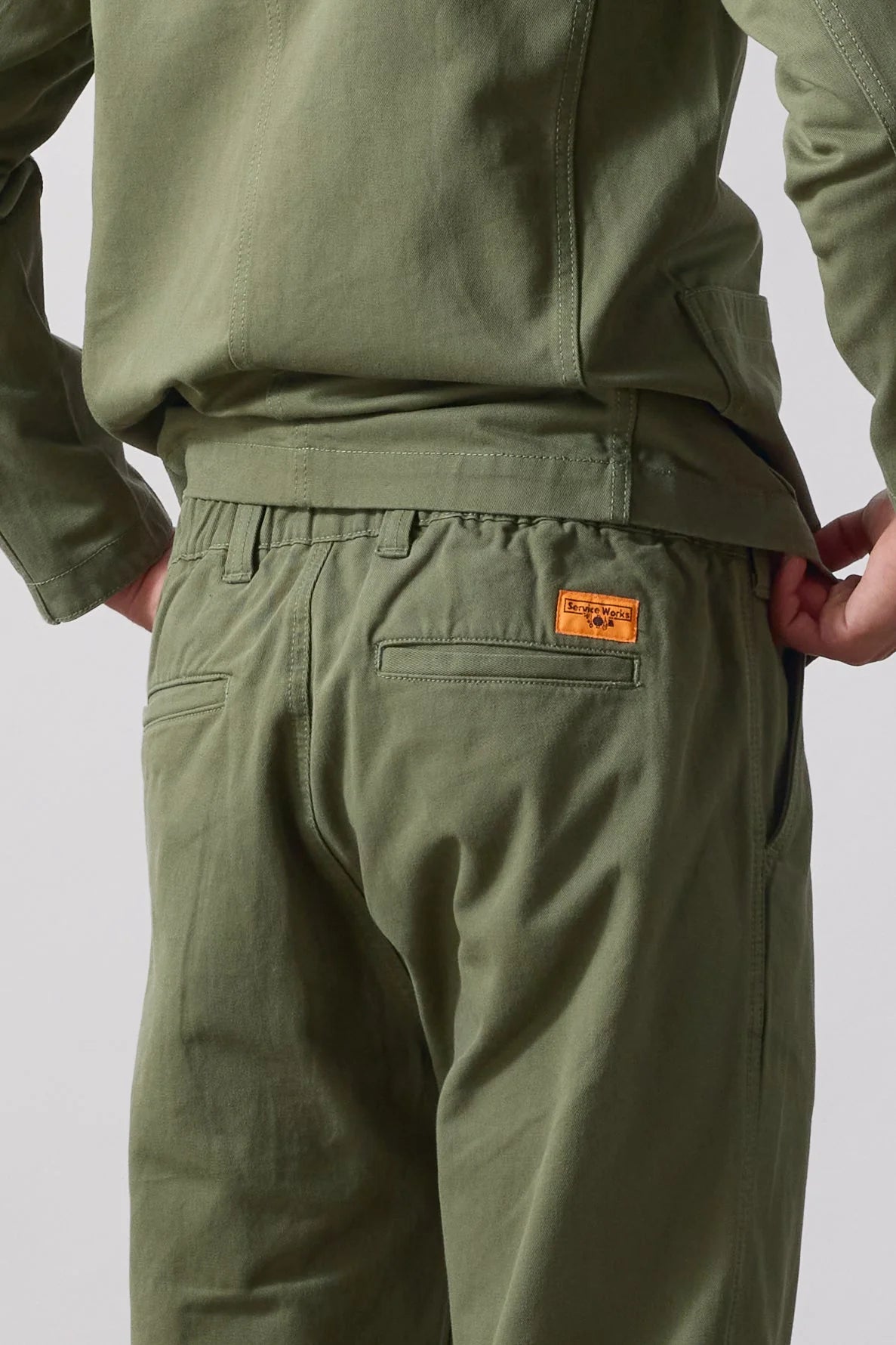 Twill Waiter Pants - Olive