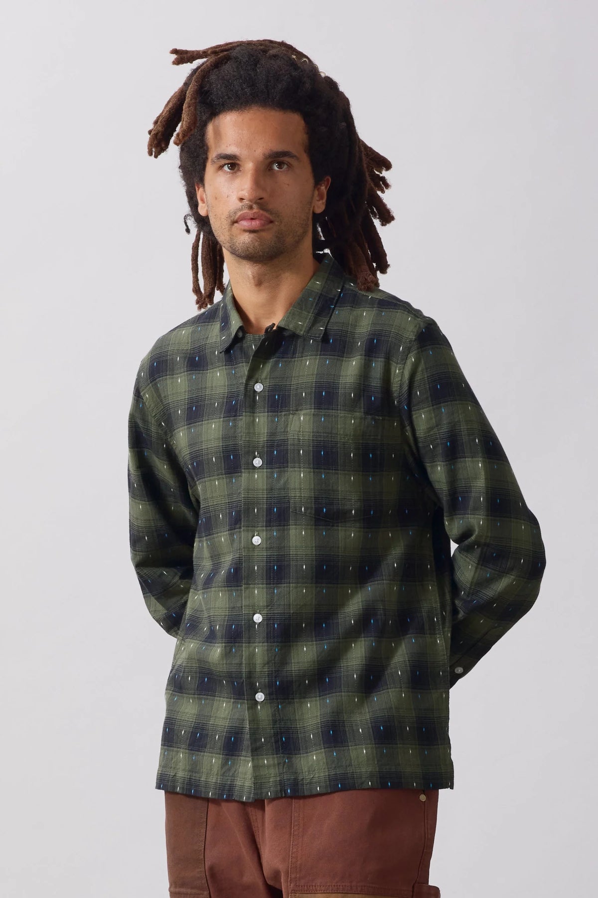 Drag Stitch Resort Shirt - Olive