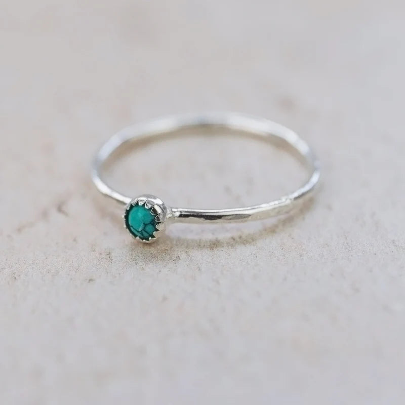 Sterling Silver Gemstone Ring - Turquoise