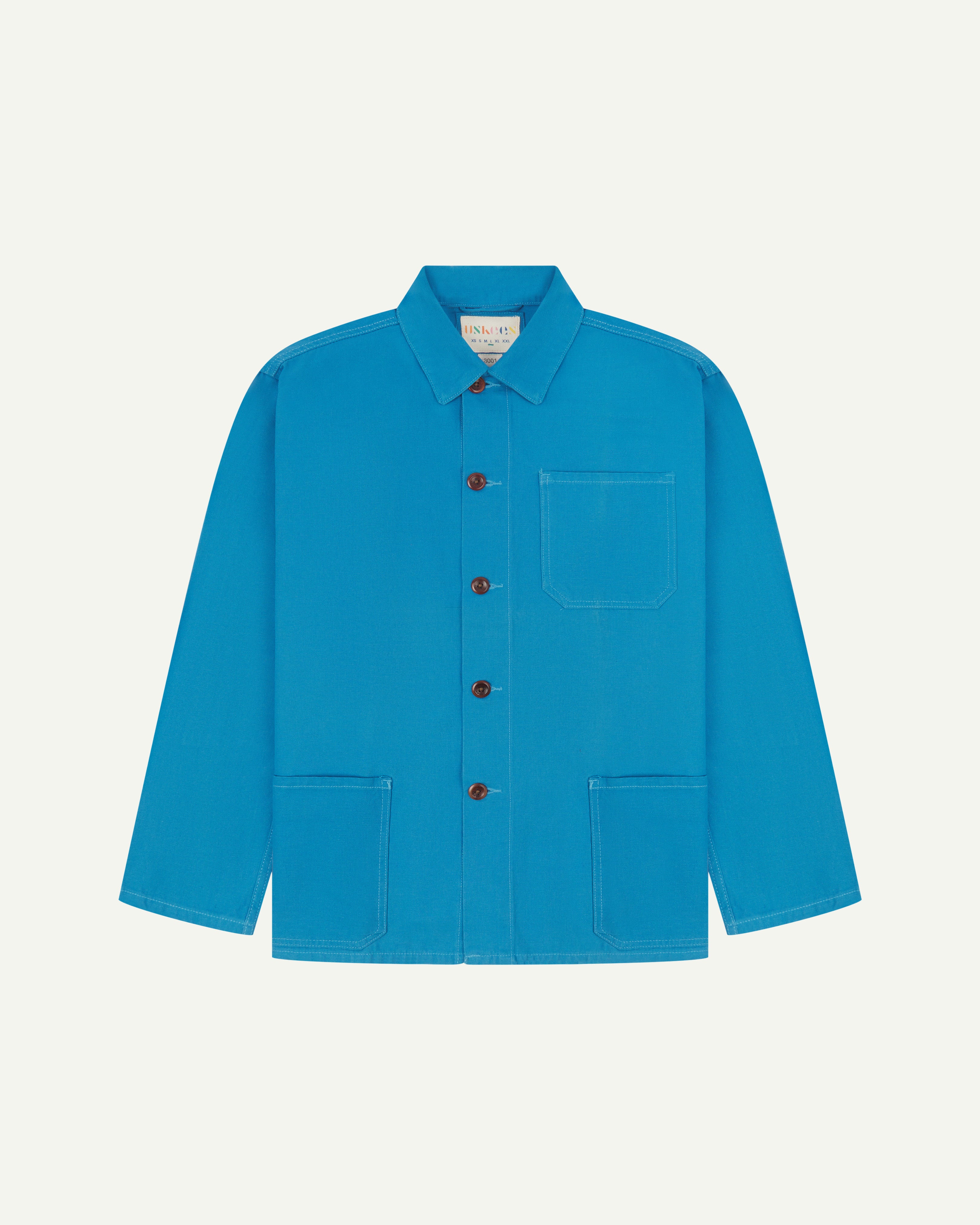 3001 Buttoned Overshirt - Bright Blue