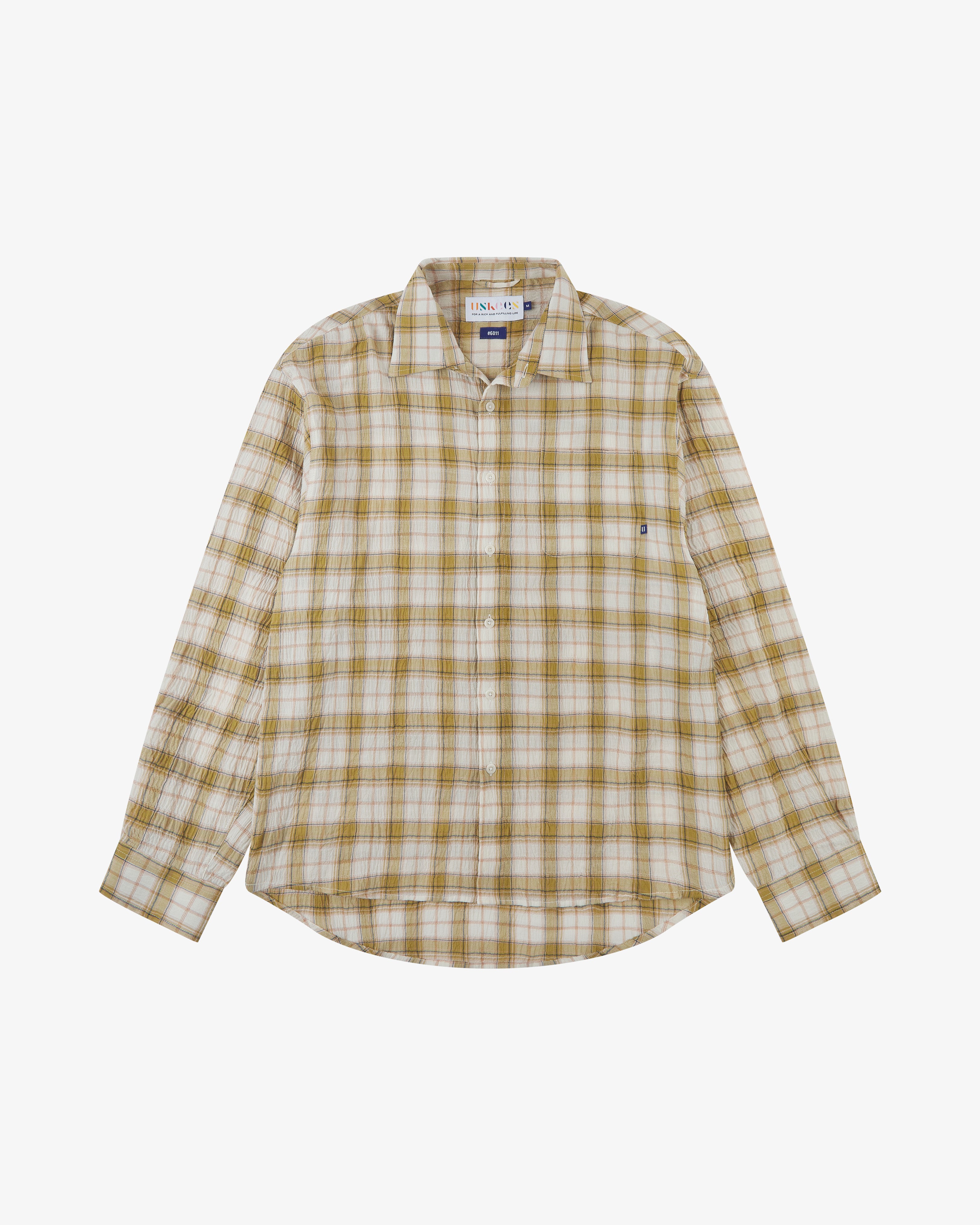 Timber Leah Shirt - Sand Pebble Plaid