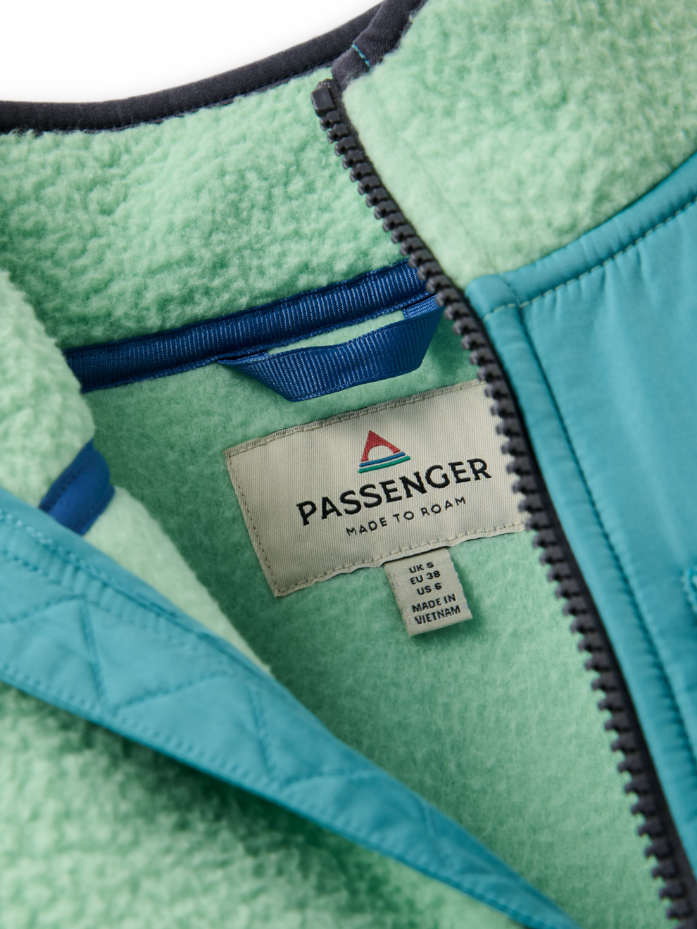 Home Recycled Sherpa Fleece Seafoam