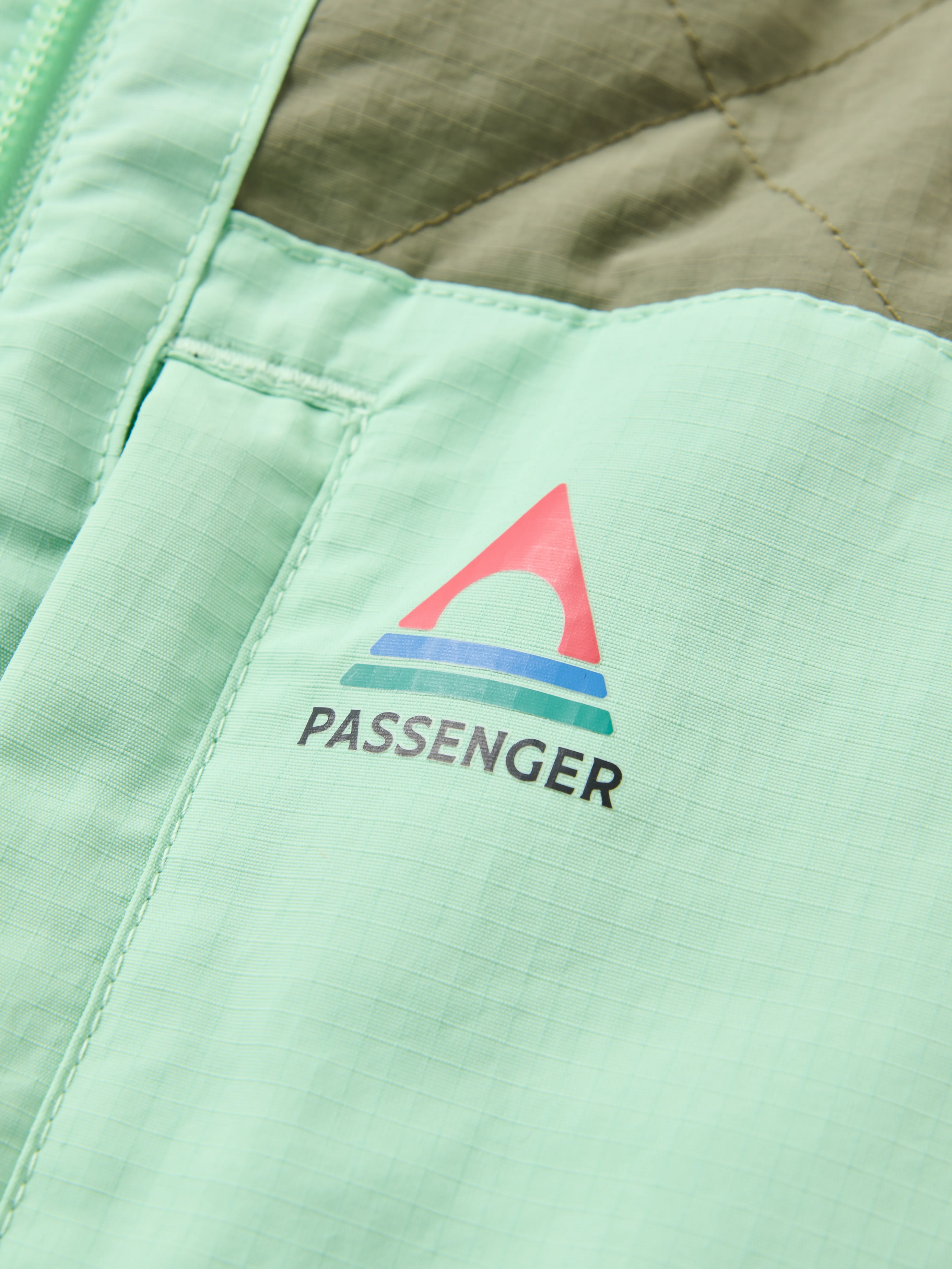 Lara Quilted Jacket Grey Marl/Dusty Olive