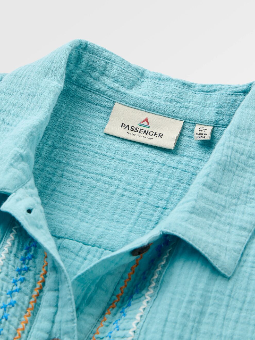 Waveney Short Sleeve Shirt Retro Blue