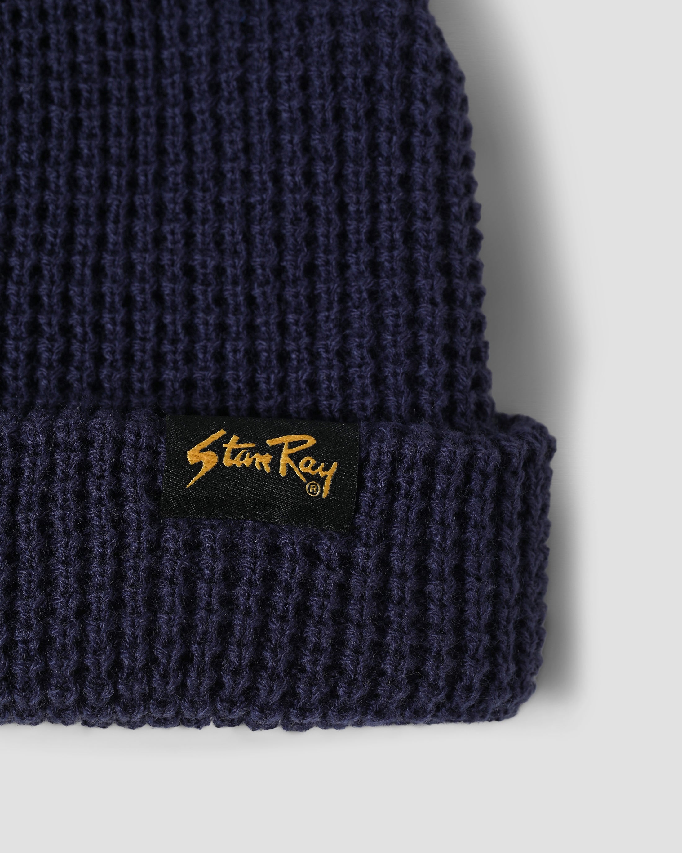 WAFFLE BEANIE - NAVY