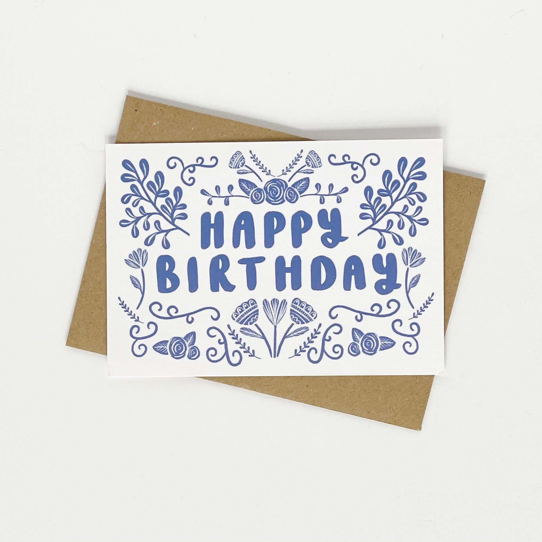 Happy Birthday - Folk Blue