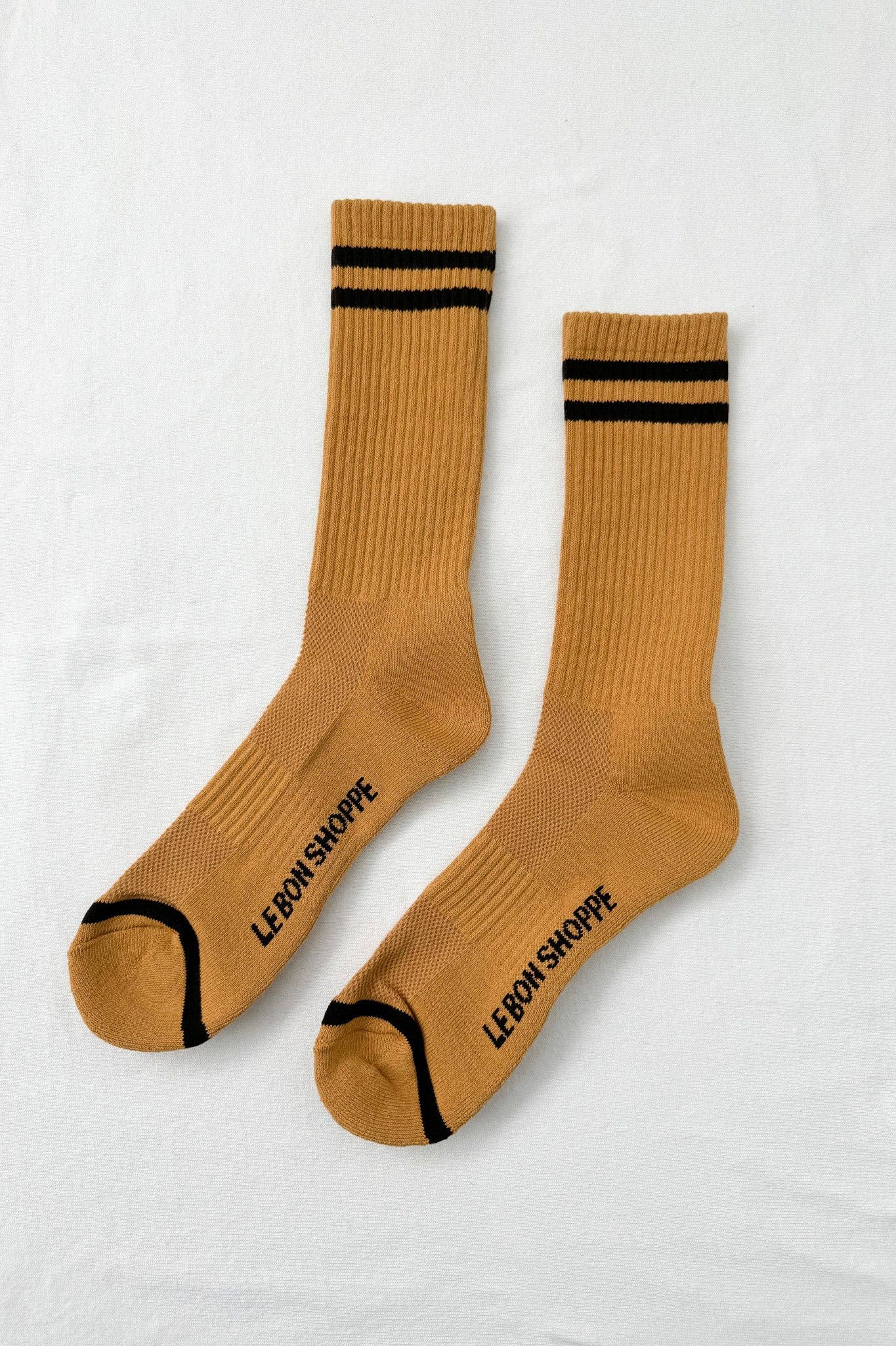 EXTENDED Boyfriend Socks: Parchment