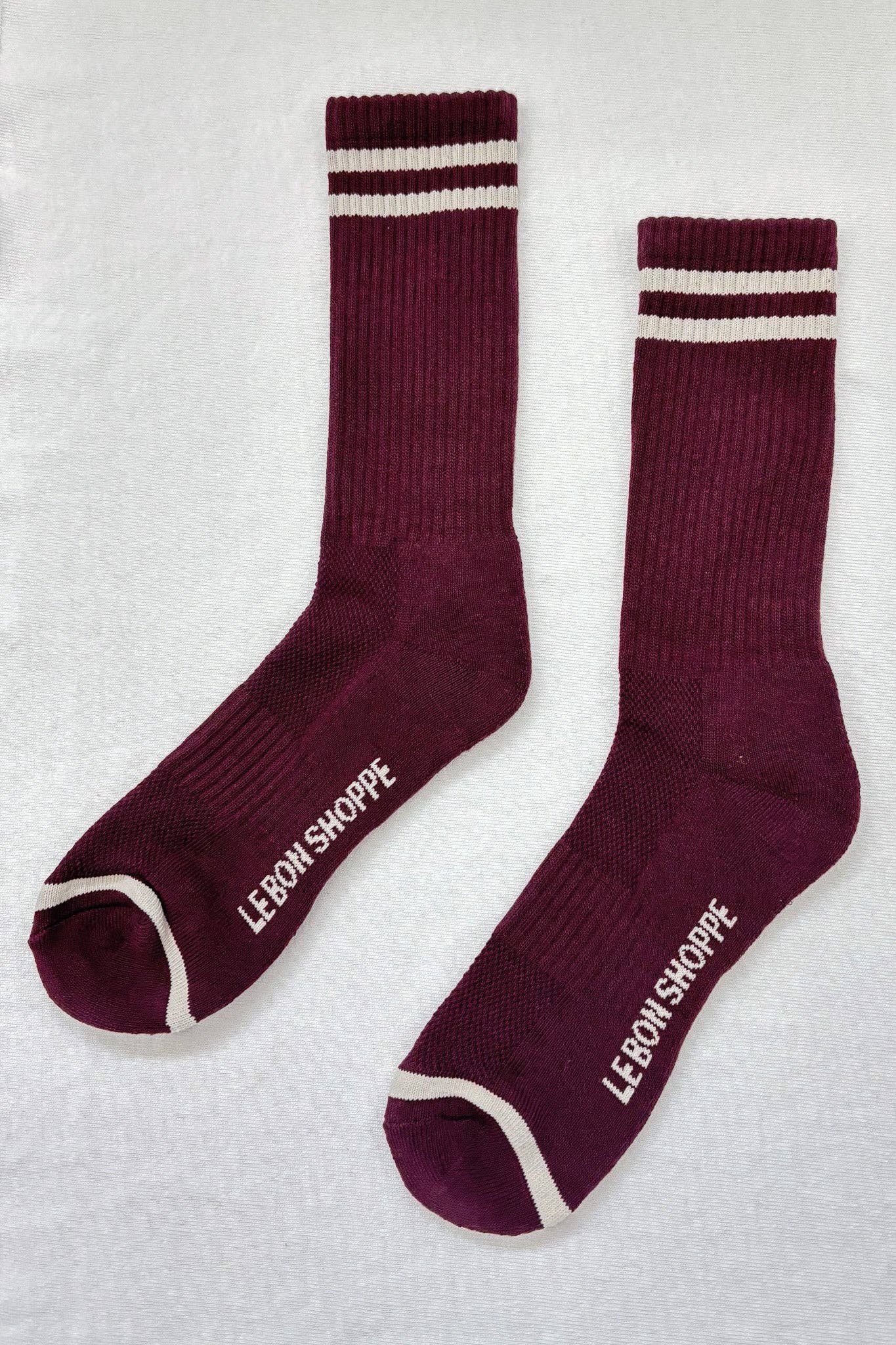 EXTENDED Boyfriend Socks: Classic White
