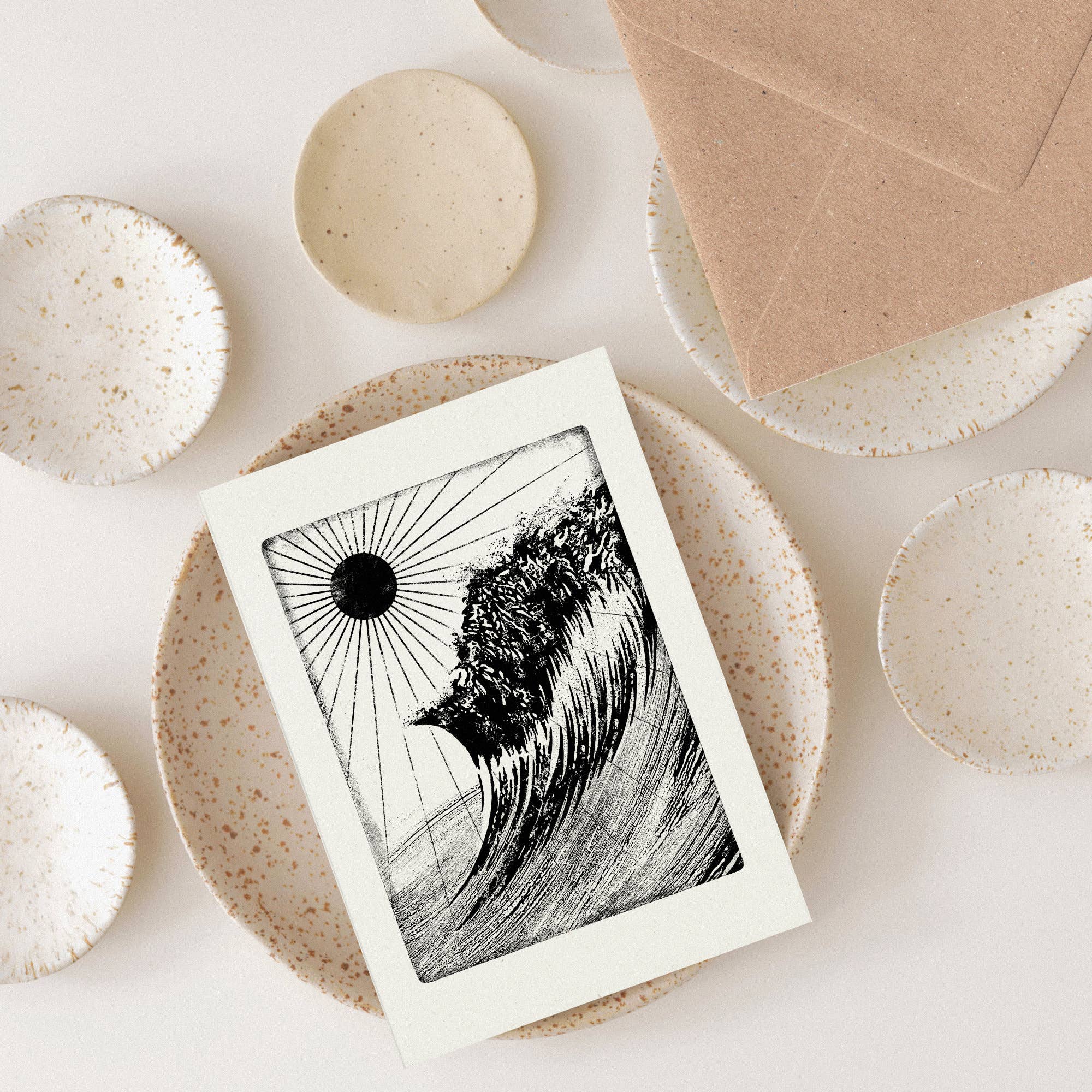 Wave Song Individual Card (A6) Ocean Sea Seascape Coastal