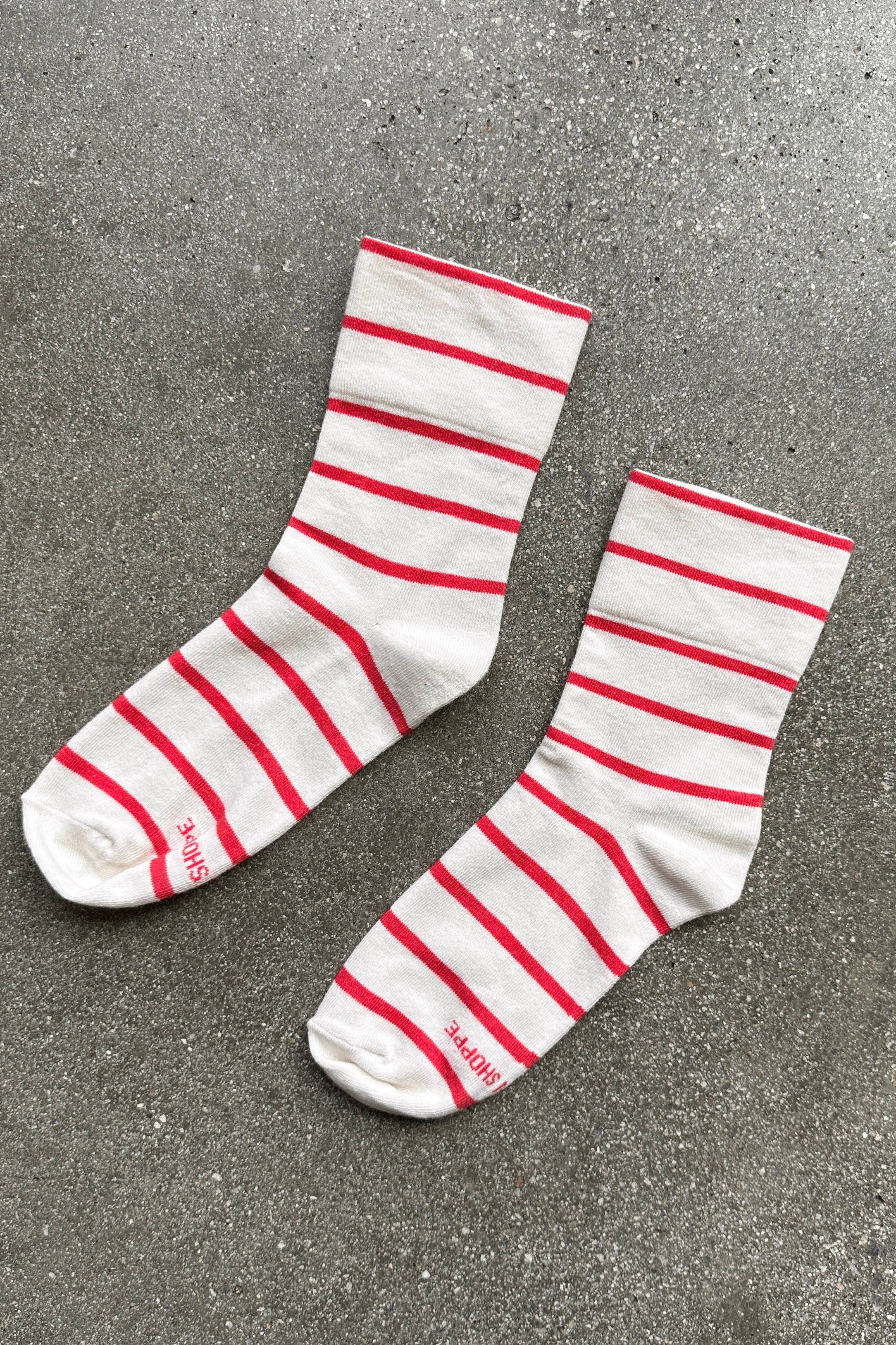 Wally Socks: Wide / Pink Green