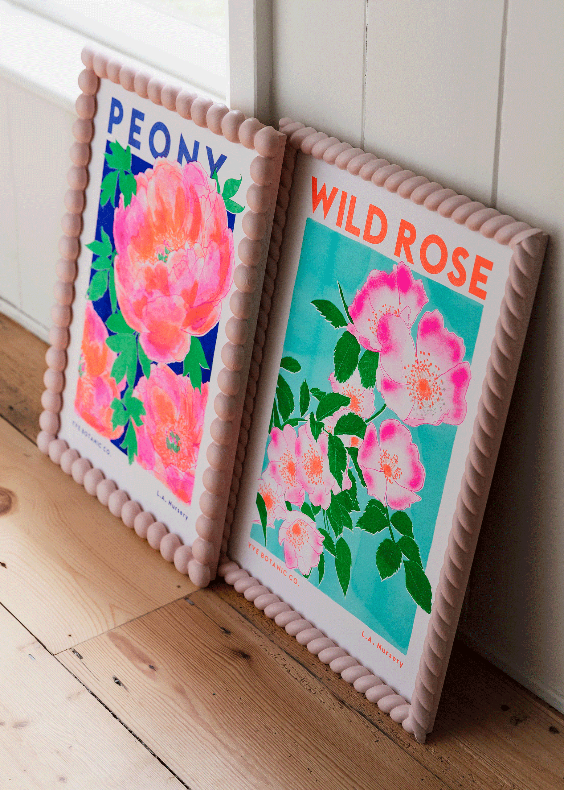 Peony Flower Risograph Print: A4 21 x 29.7 cm
