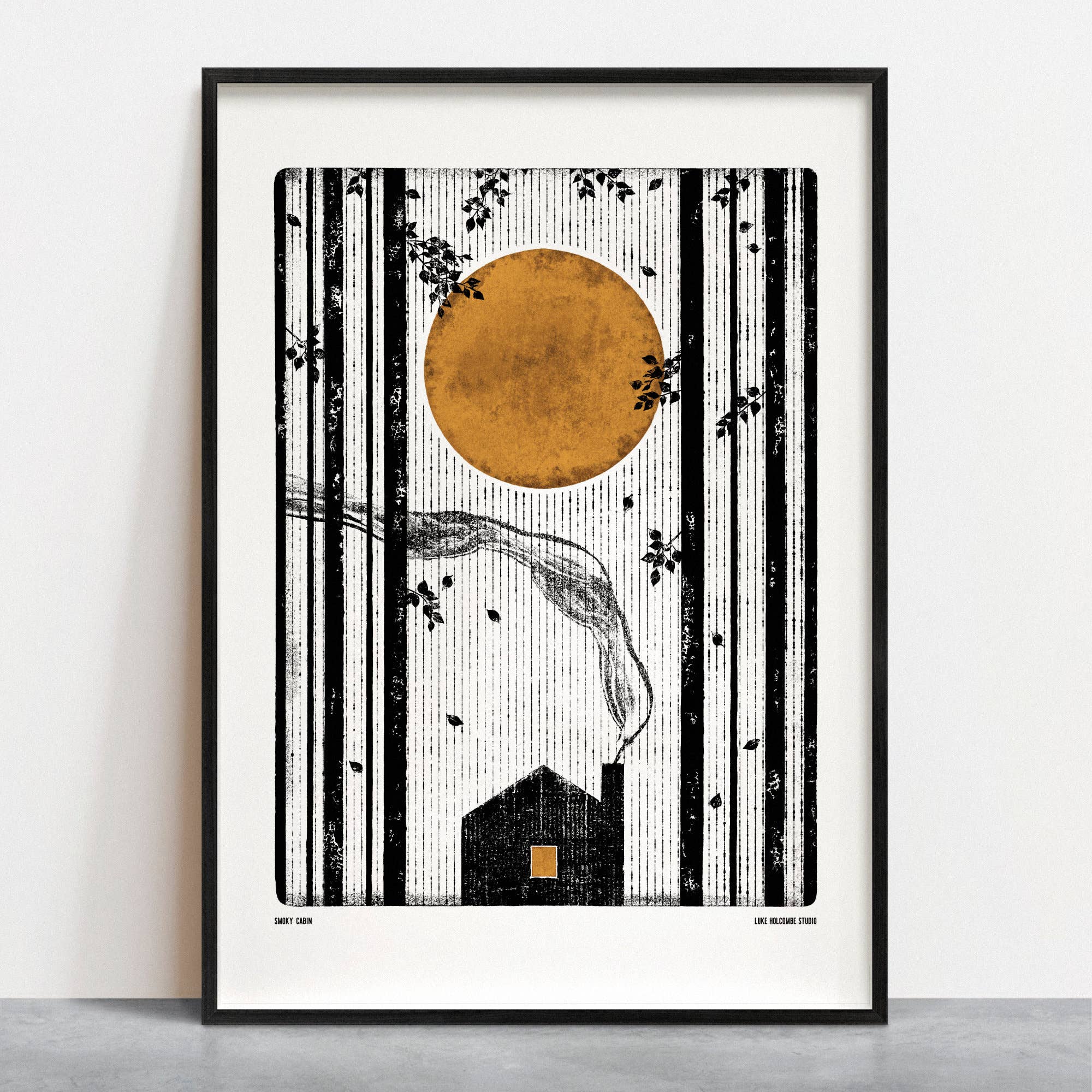 Smoky Cabin, Digital Print (A4, A3) Forest Magic New House: A3