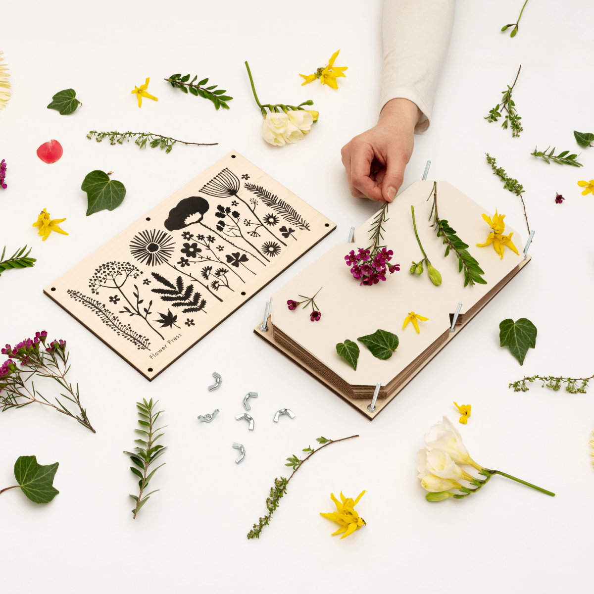 Large Flower Press - Silhouette