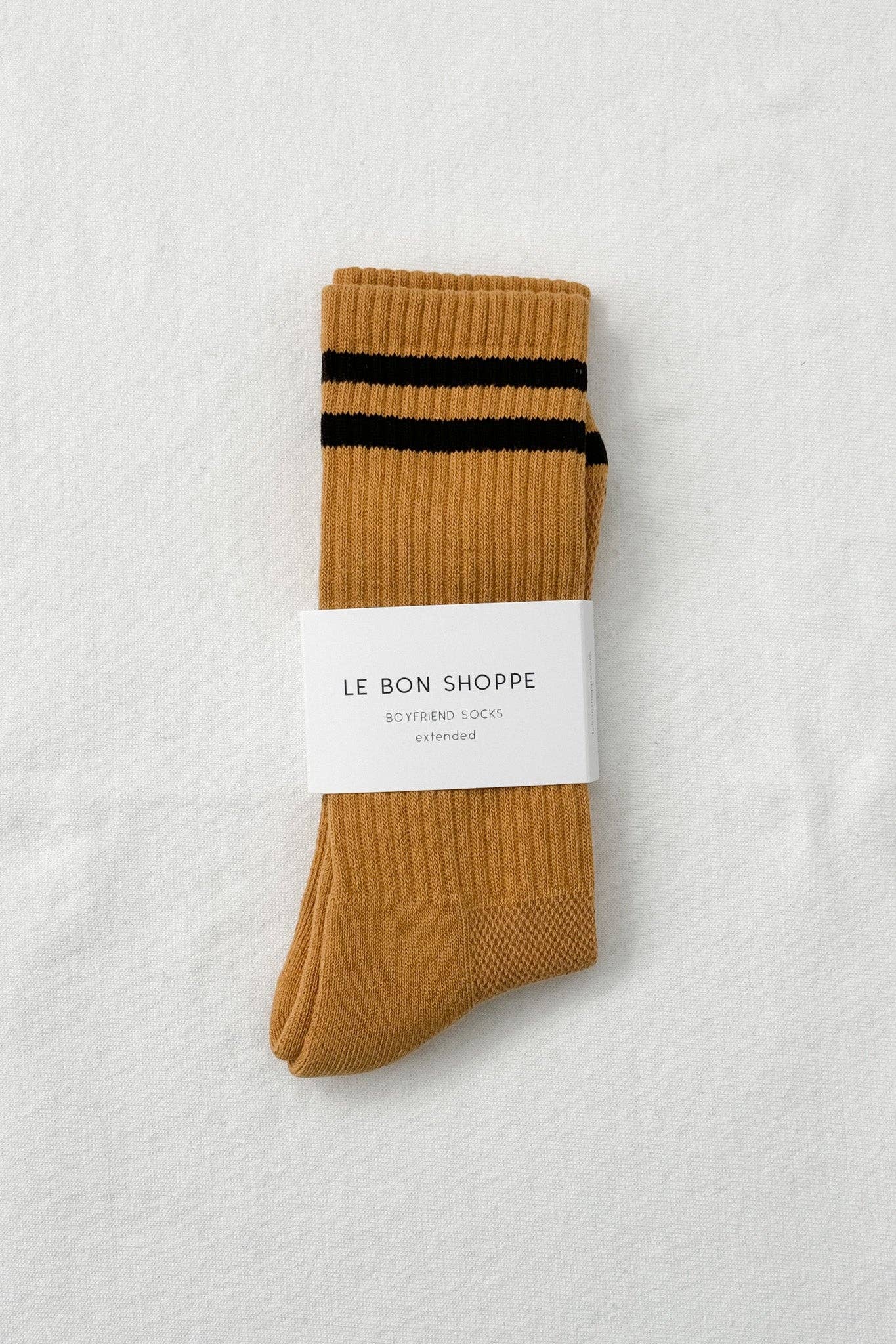 EXTENDED Boyfriend Socks: Parchment
