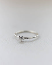 Sterling Silver Mini Star Ring : Small (K)