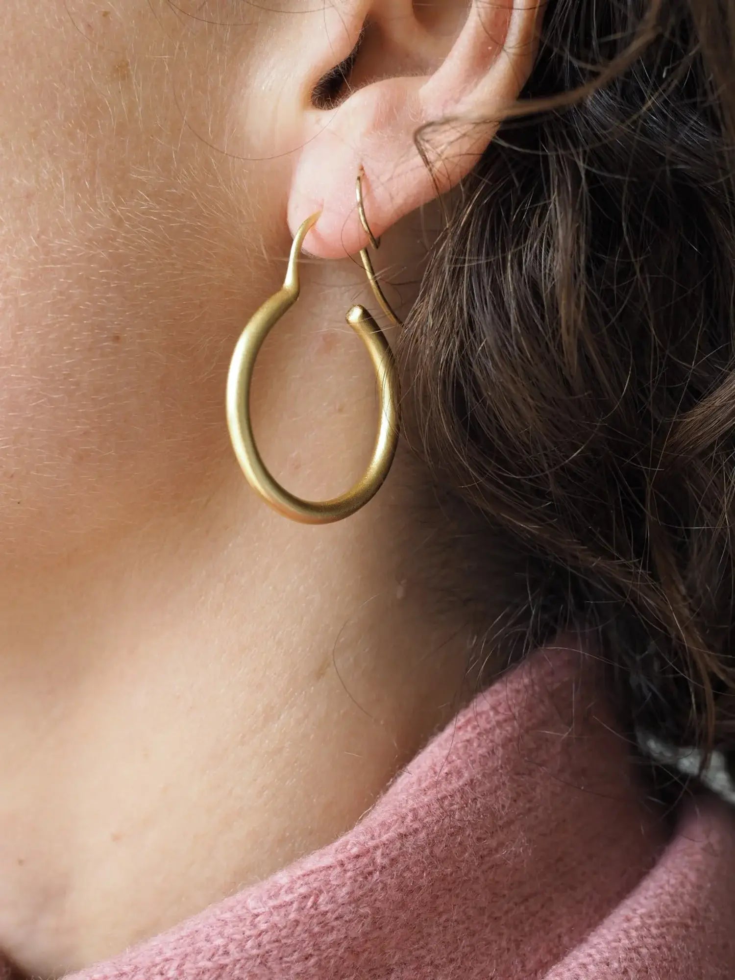 Nellie Gold Hoop Earrings