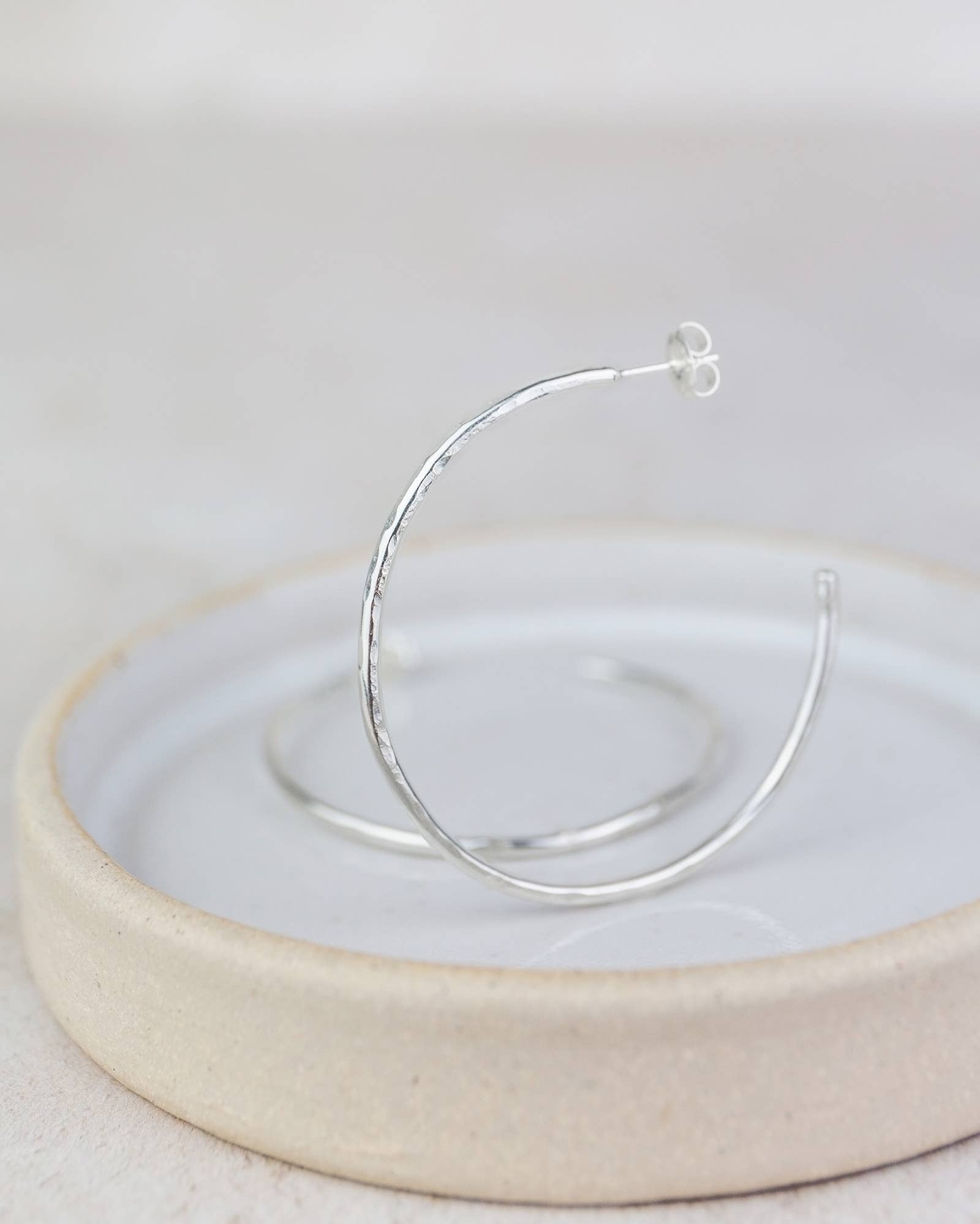 Sterling Silver Medium Everyday Hoops