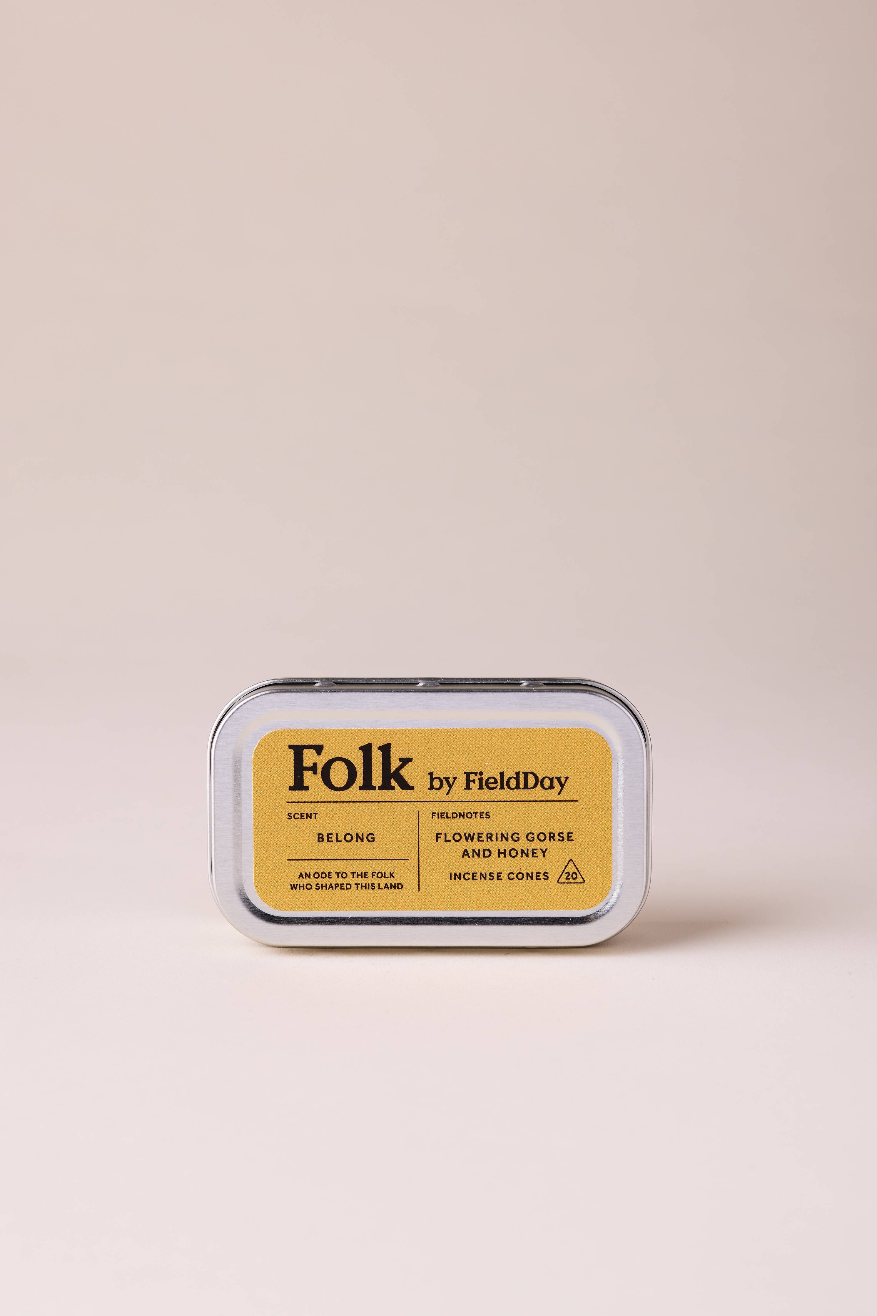 Belong Folk Tin of Incense Cones