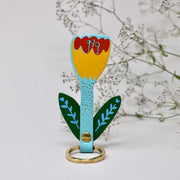 Tulip Key Fob: Turquoise