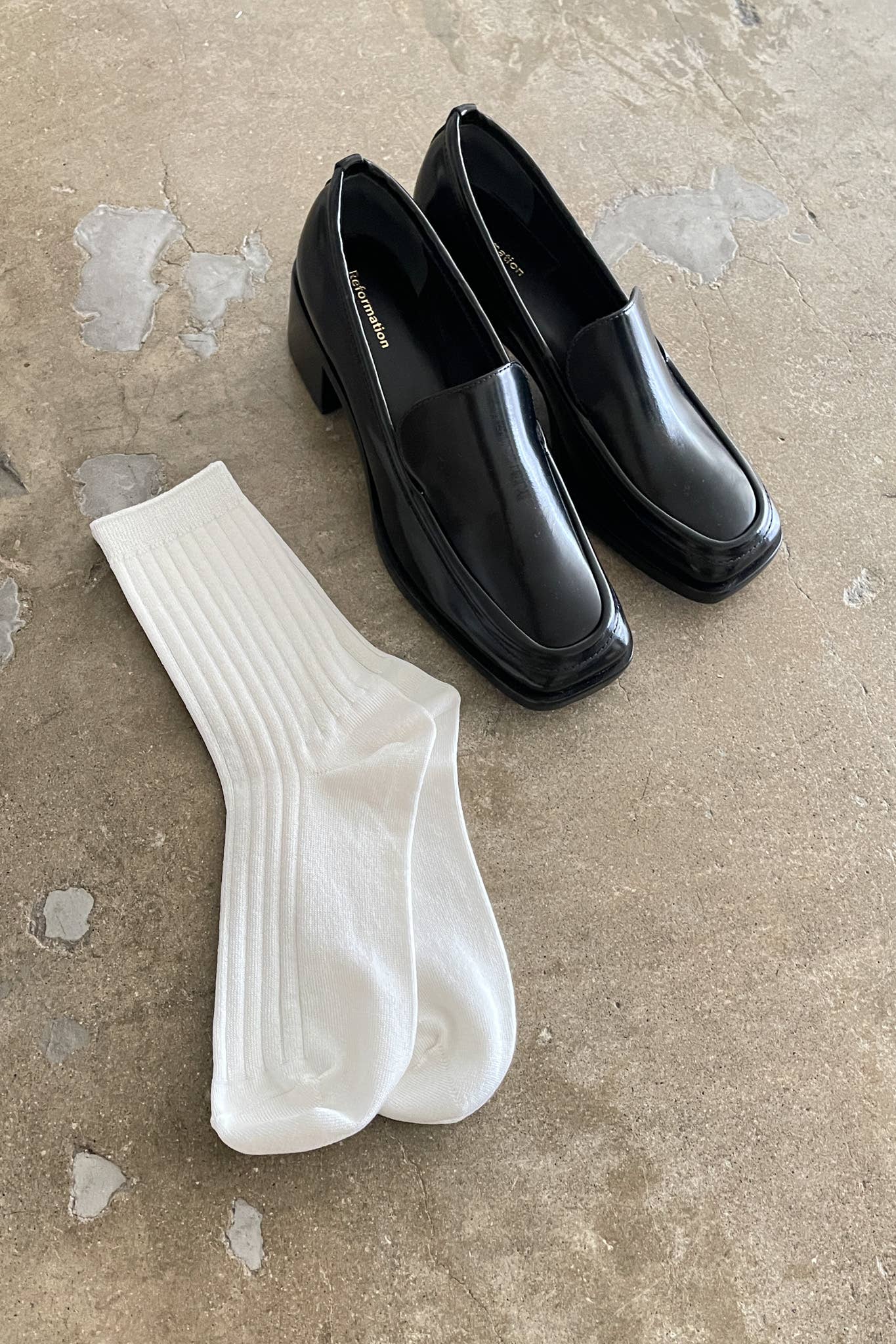 Her Socks - Mercerized Combed Cotton Rib: Peacock