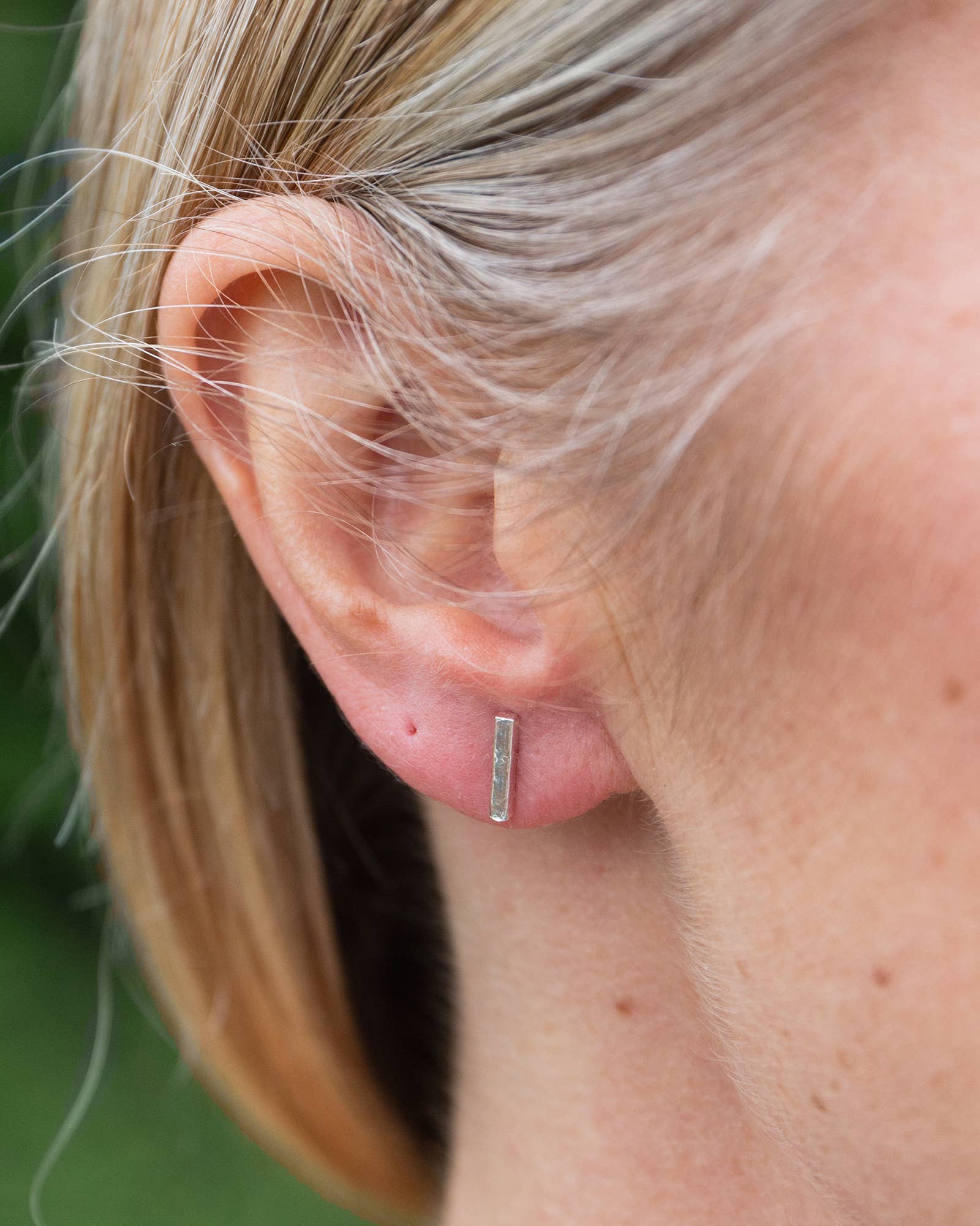 Sterling Silver Mini Stick Studs